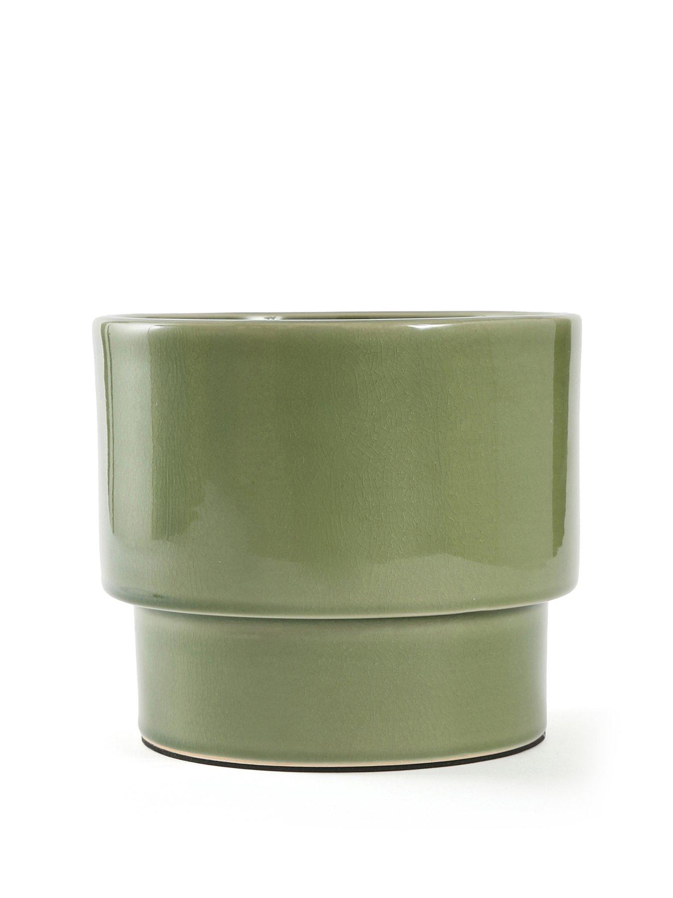 Image 2 of 5 of The Very Collection Green Ceramic Revive Planter