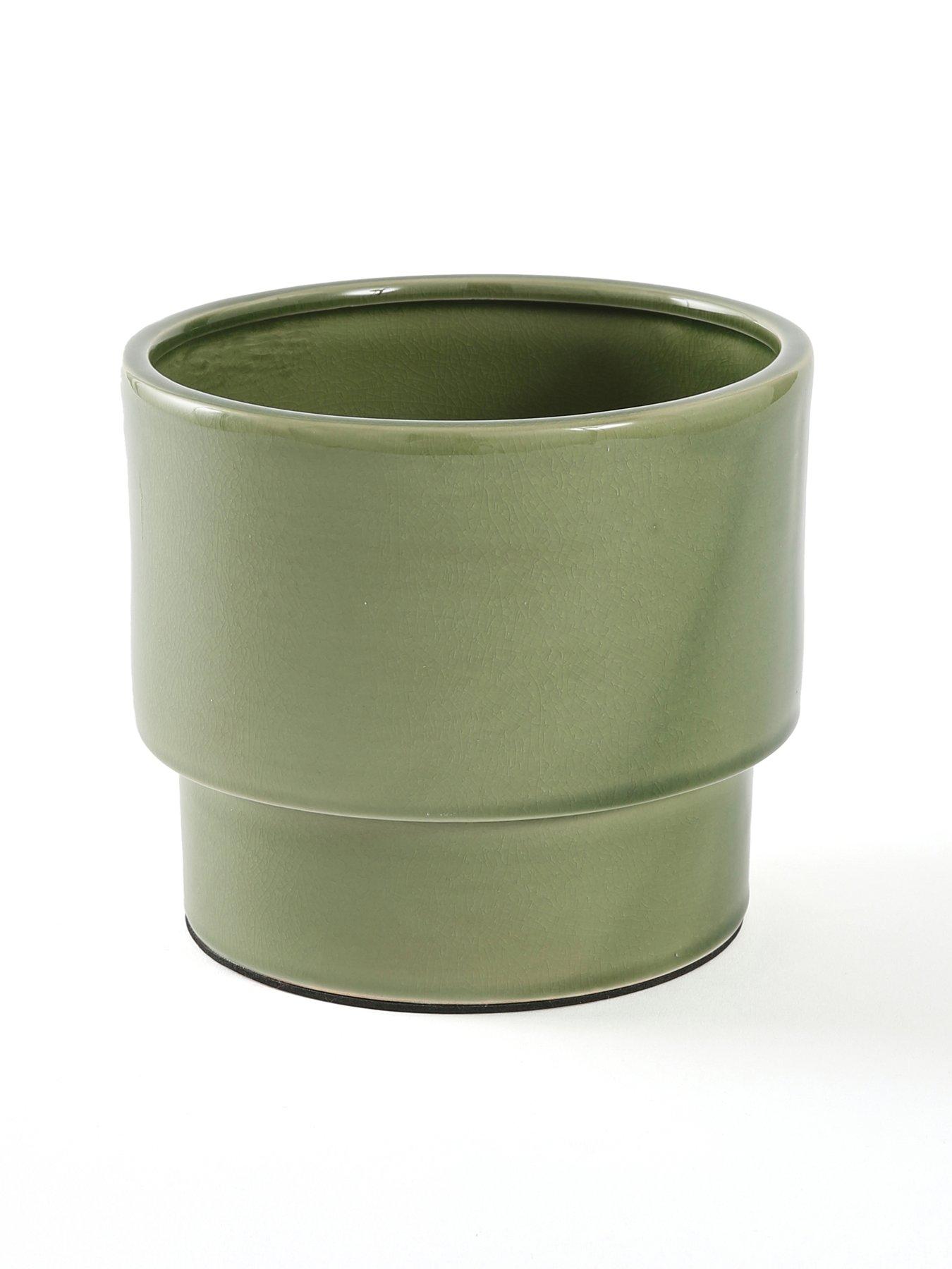 Image 3 of 5 of The Very Collection Green Ceramic Revive Planter