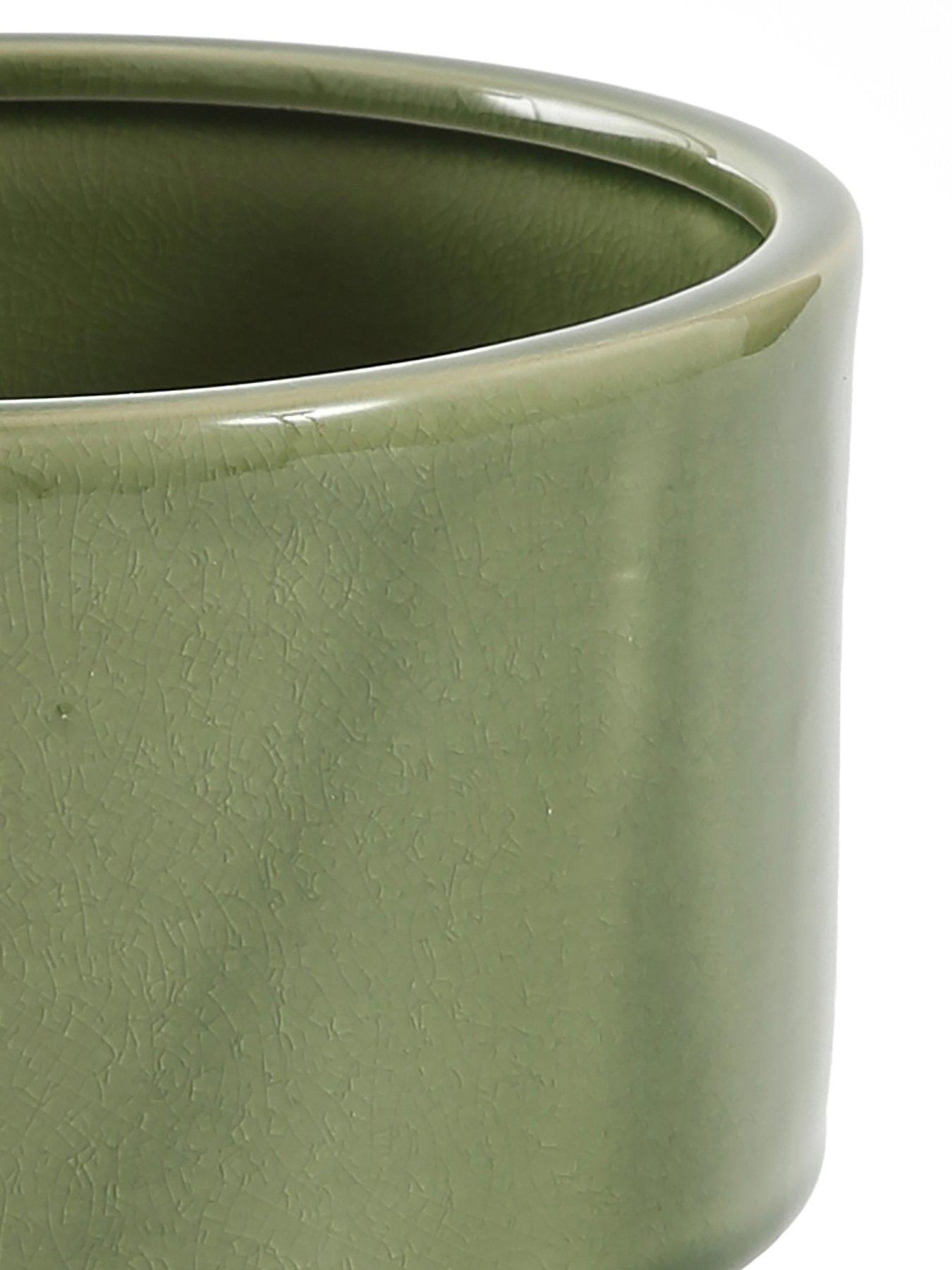 Image 4 of 5 of The Very Collection Green Ceramic Revive Planter