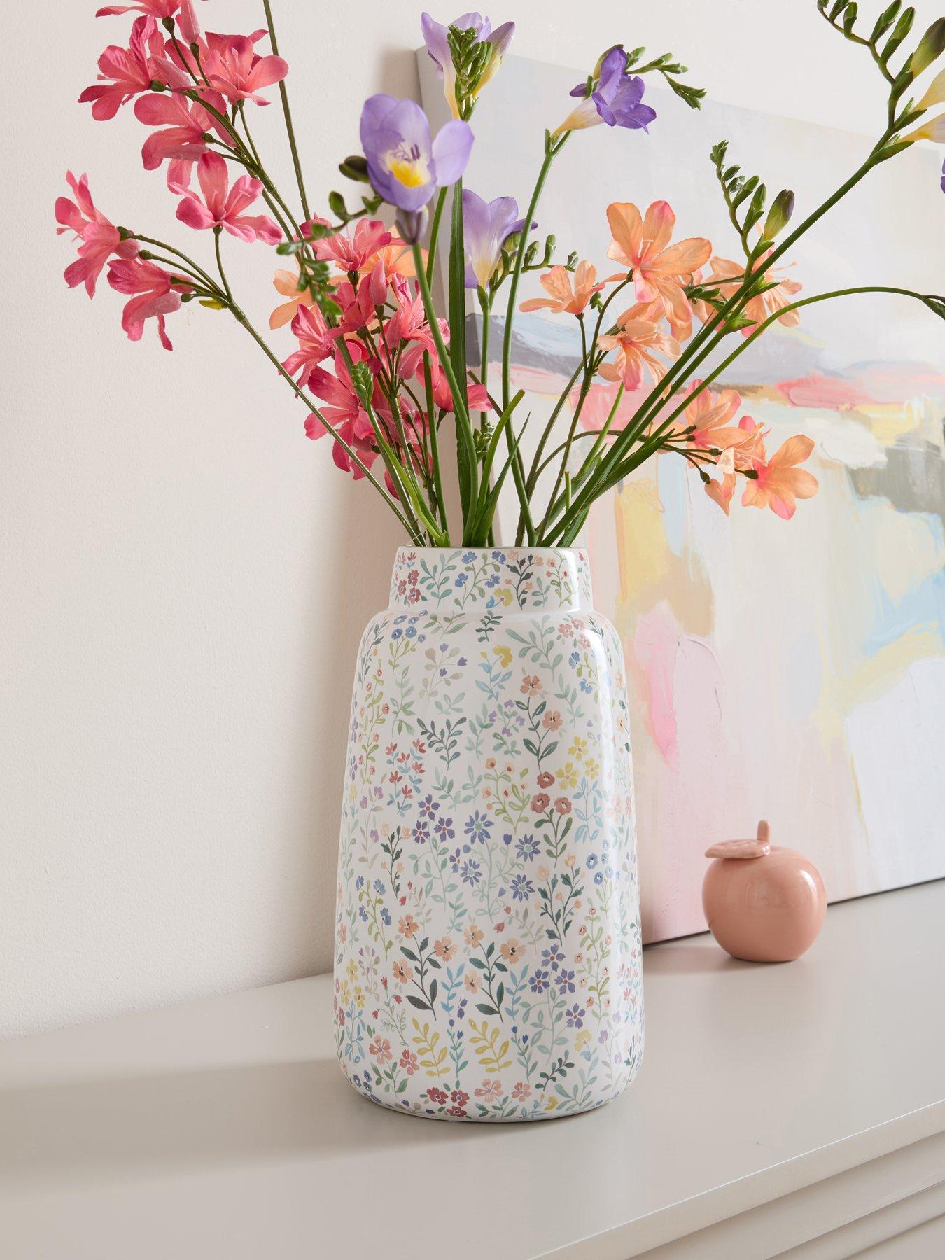 Image 1 of 5 of The Very Collection Ditsy Spring Floral Vase