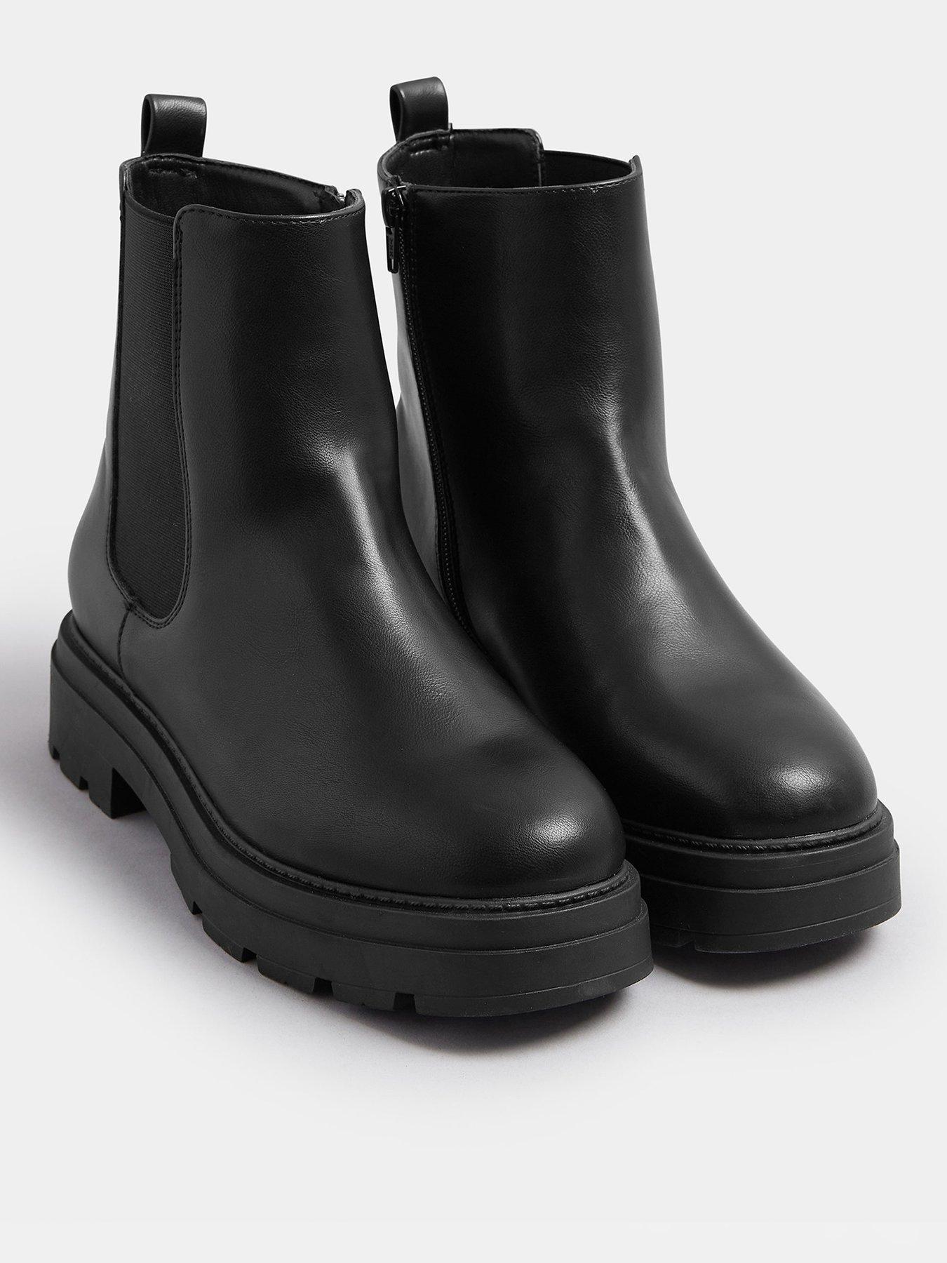 yours-wide-fit-chunky-chelsea-boots-blackstillFront