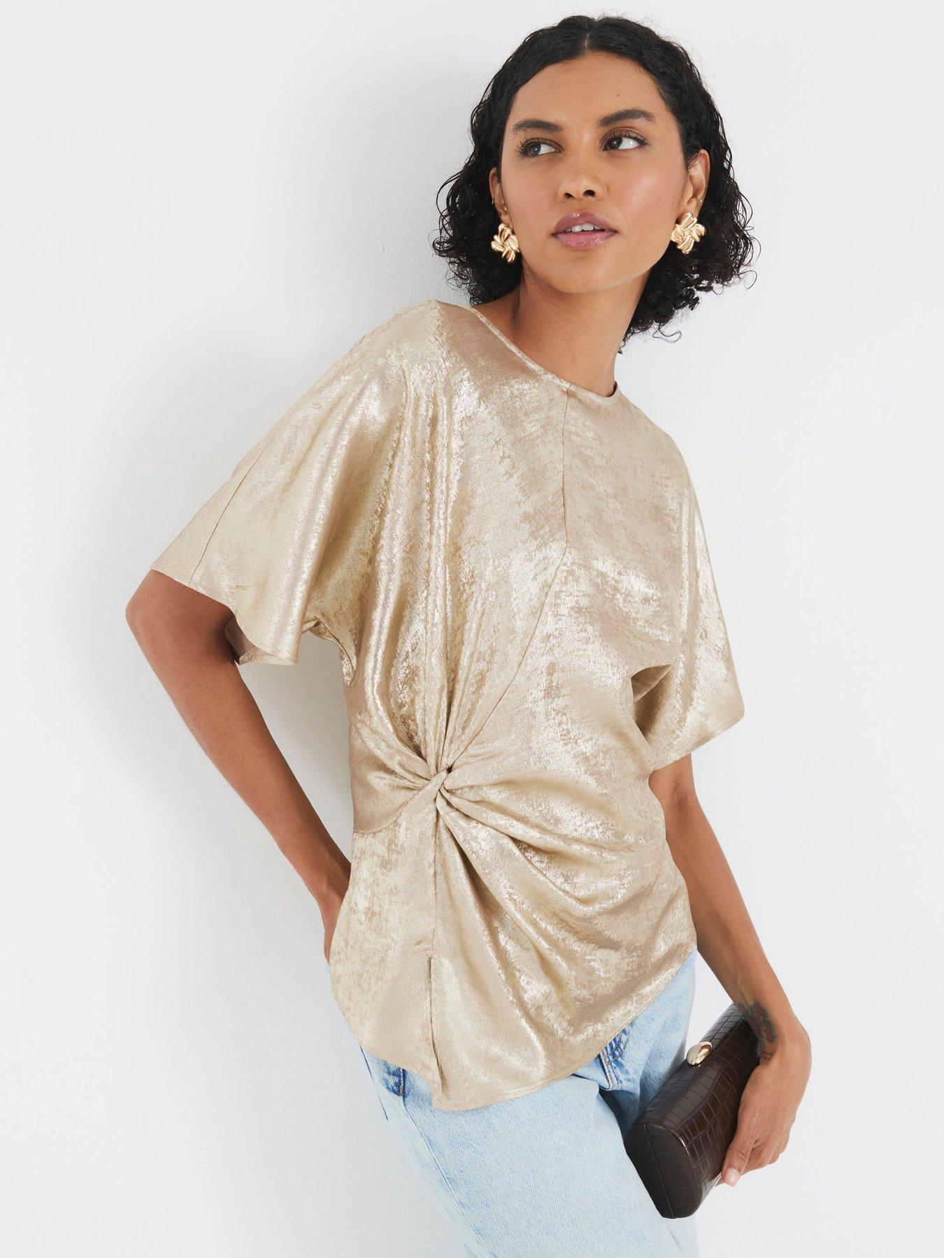 river-island-knot-front-blouse-gold