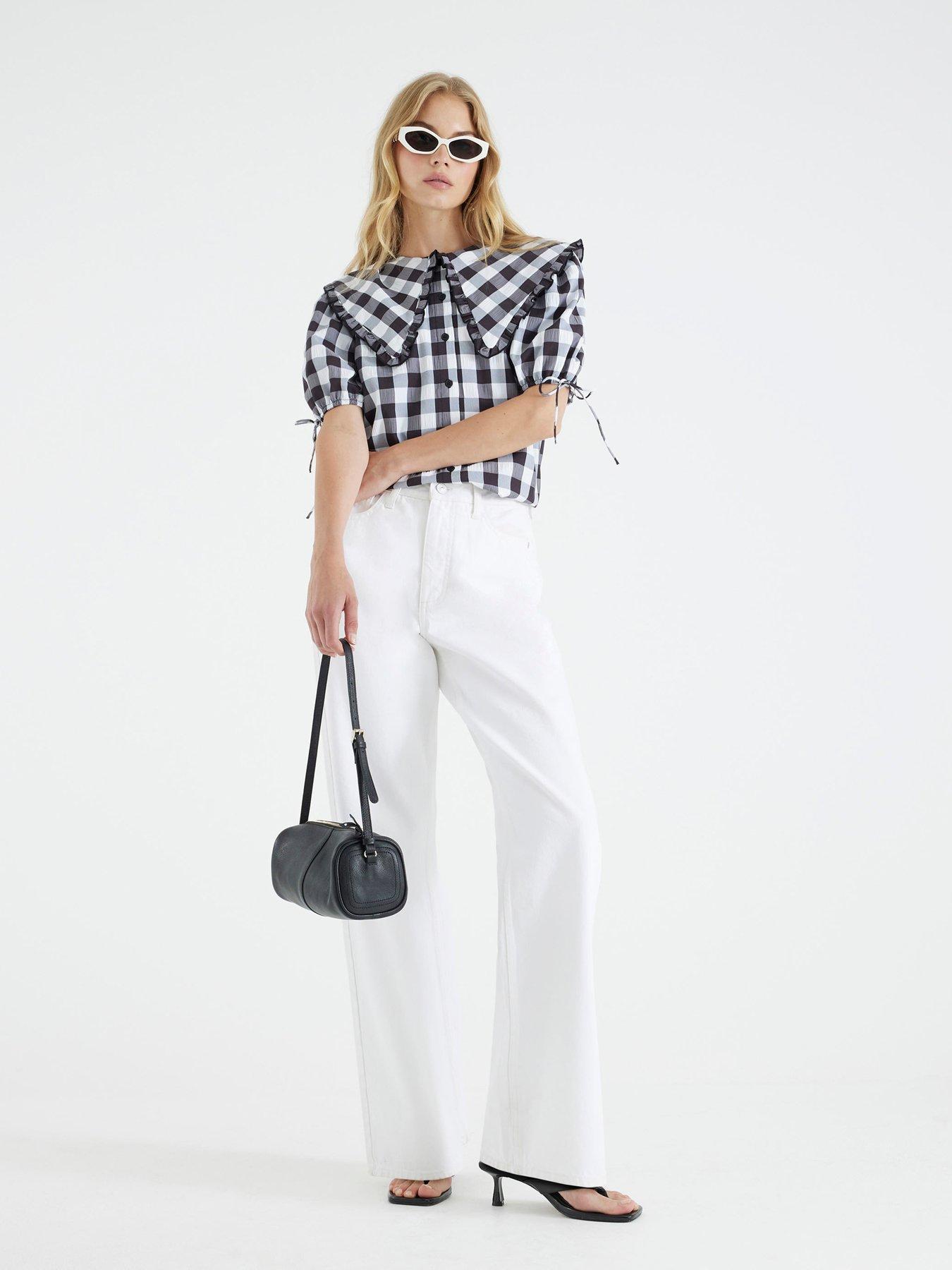 river-island-gingham-short-sleeve-collar-shirt-blackback