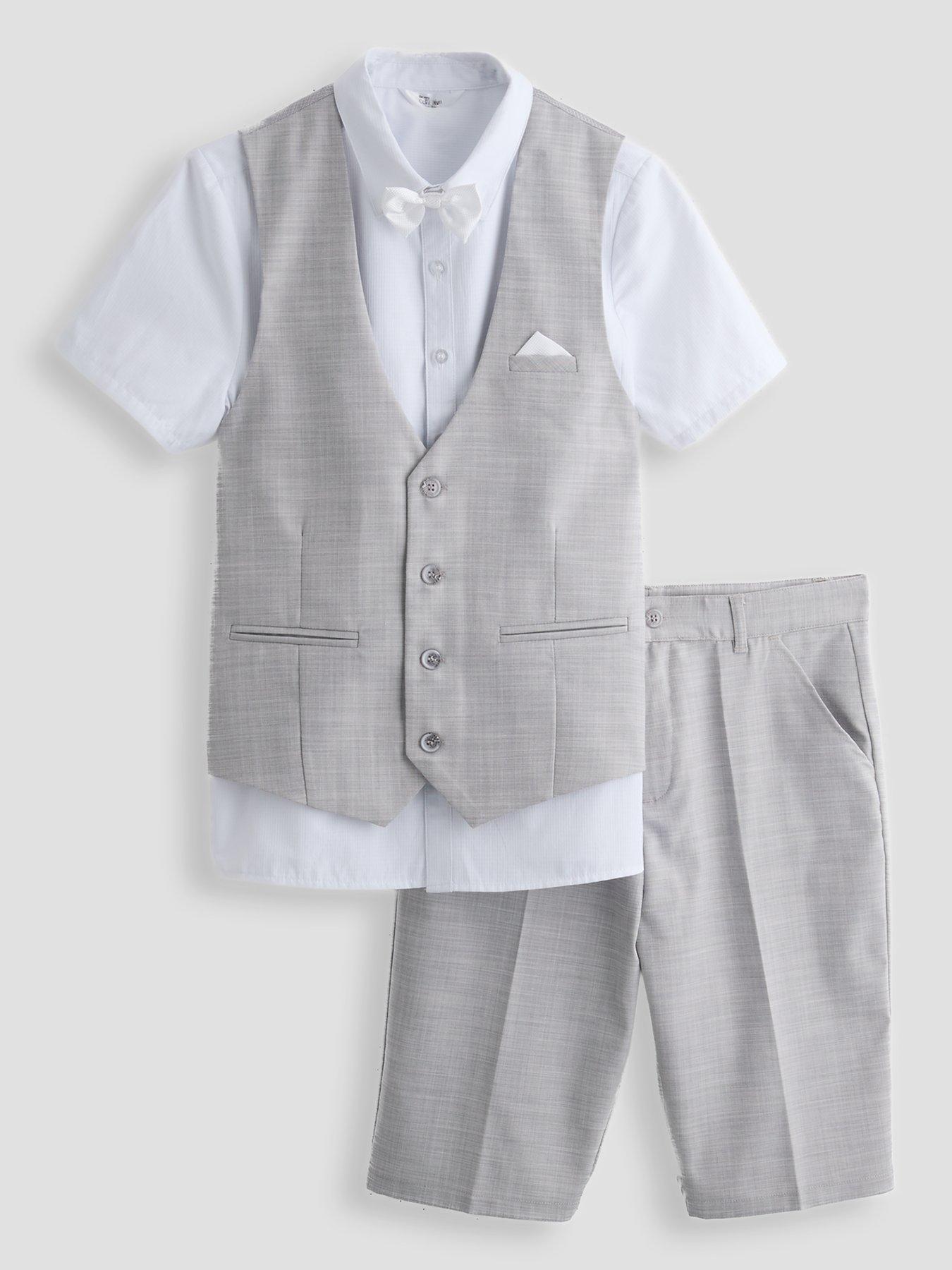 The Very Collection Boys 4 Pce Waistcoat, Shirtt Shorts And Bow Set
