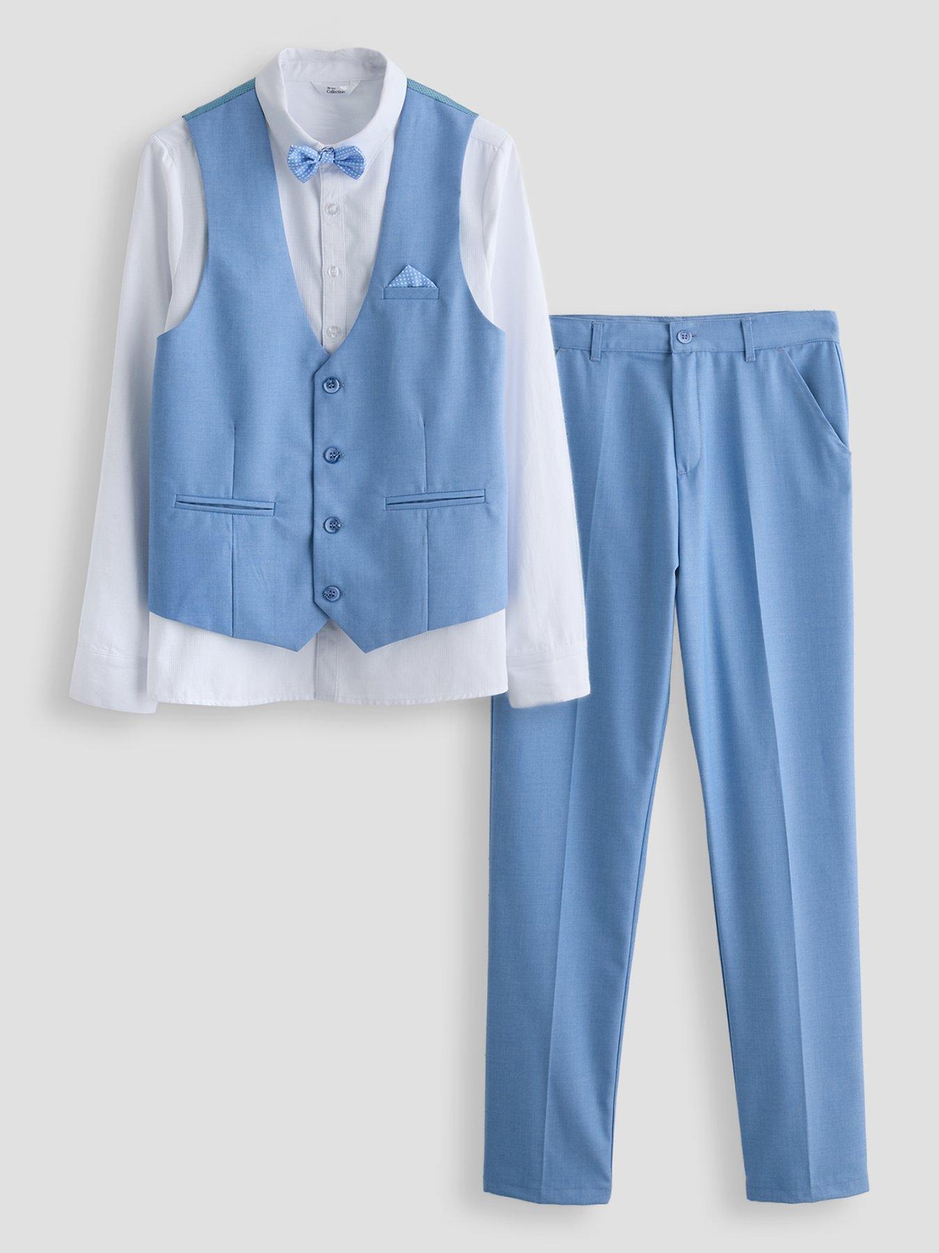 The Very Collection Boys 4 Pce Waistcoat, Shirt Shorts And Bow Set