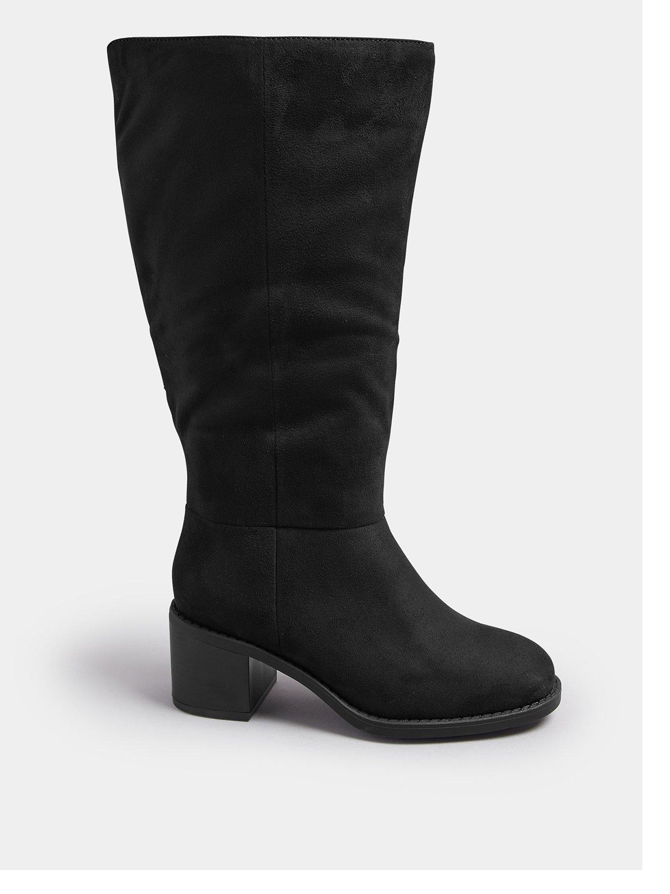 yours-wide-fit-block-heel-knee-high-boots-black