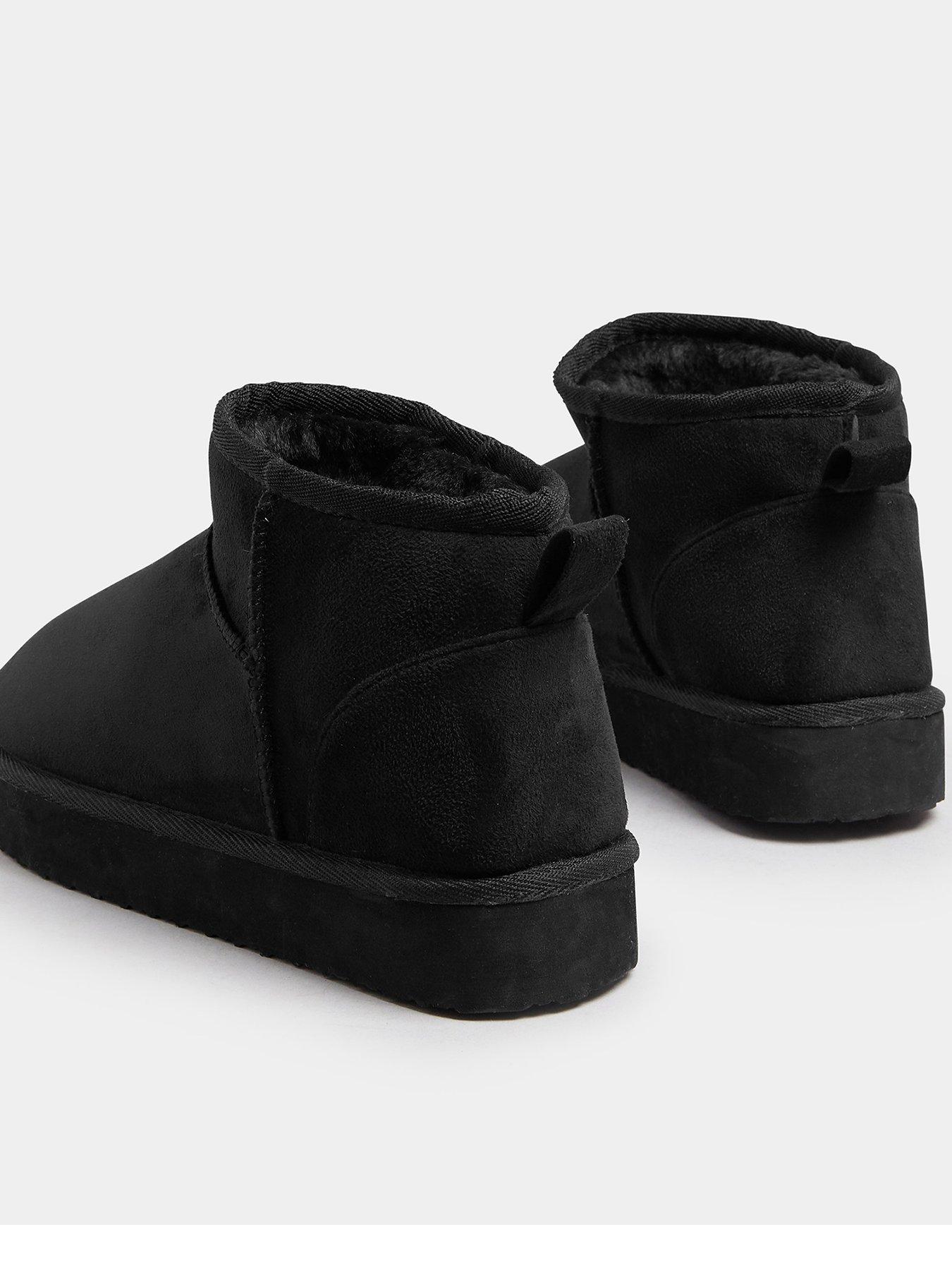 yours-extra-wide-fit-fur-boot-blackback
