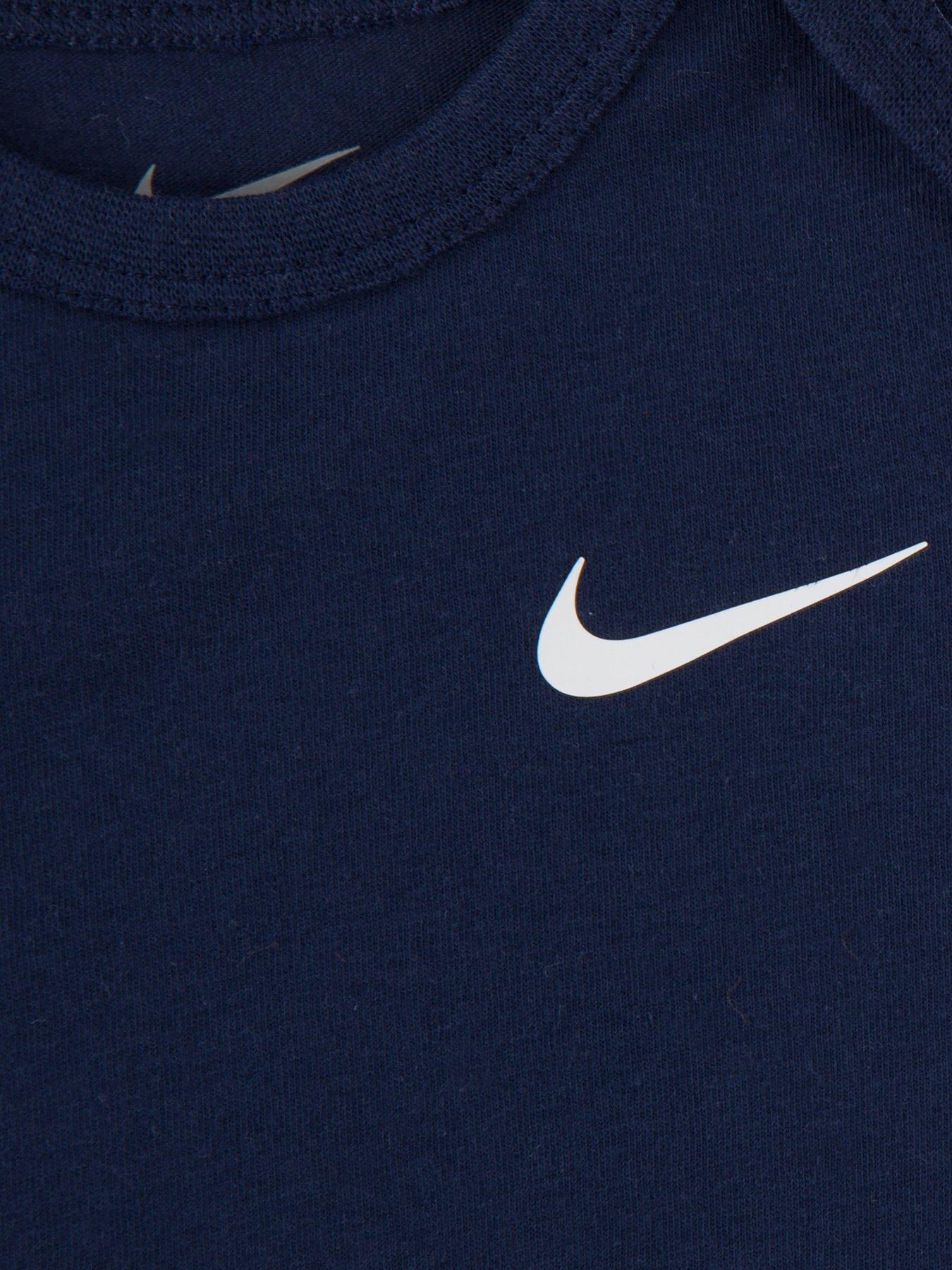 Image 4 of 6 of Nike Infant Unisex 3 Piece Bodysuit Pants Set - Blue