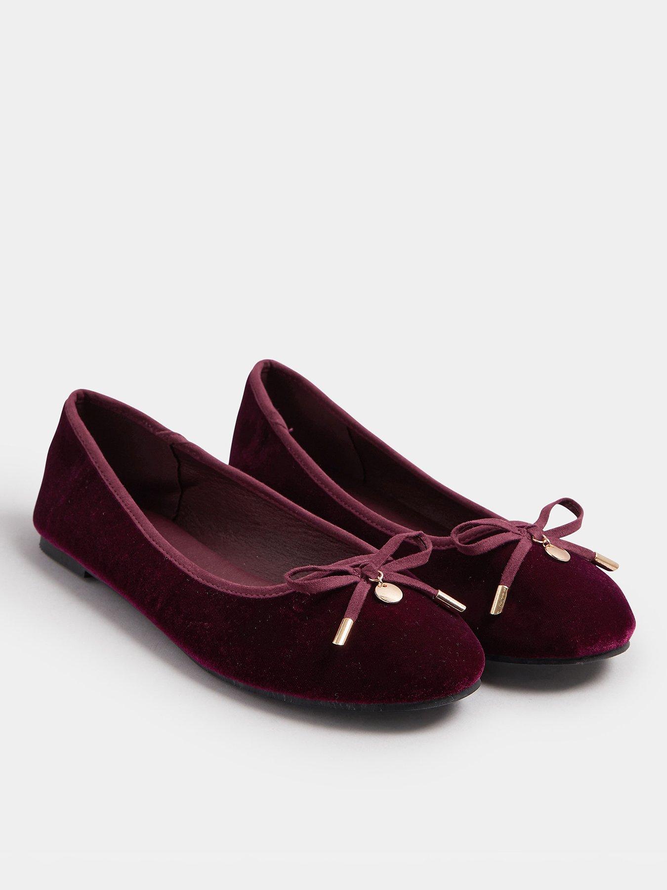long-tall-sally-velvet-ballet-pump-redback