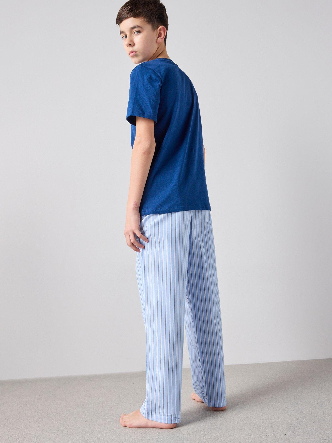 the-very-collection-boys-woven-stripe-pyjama-set-blackstillFront