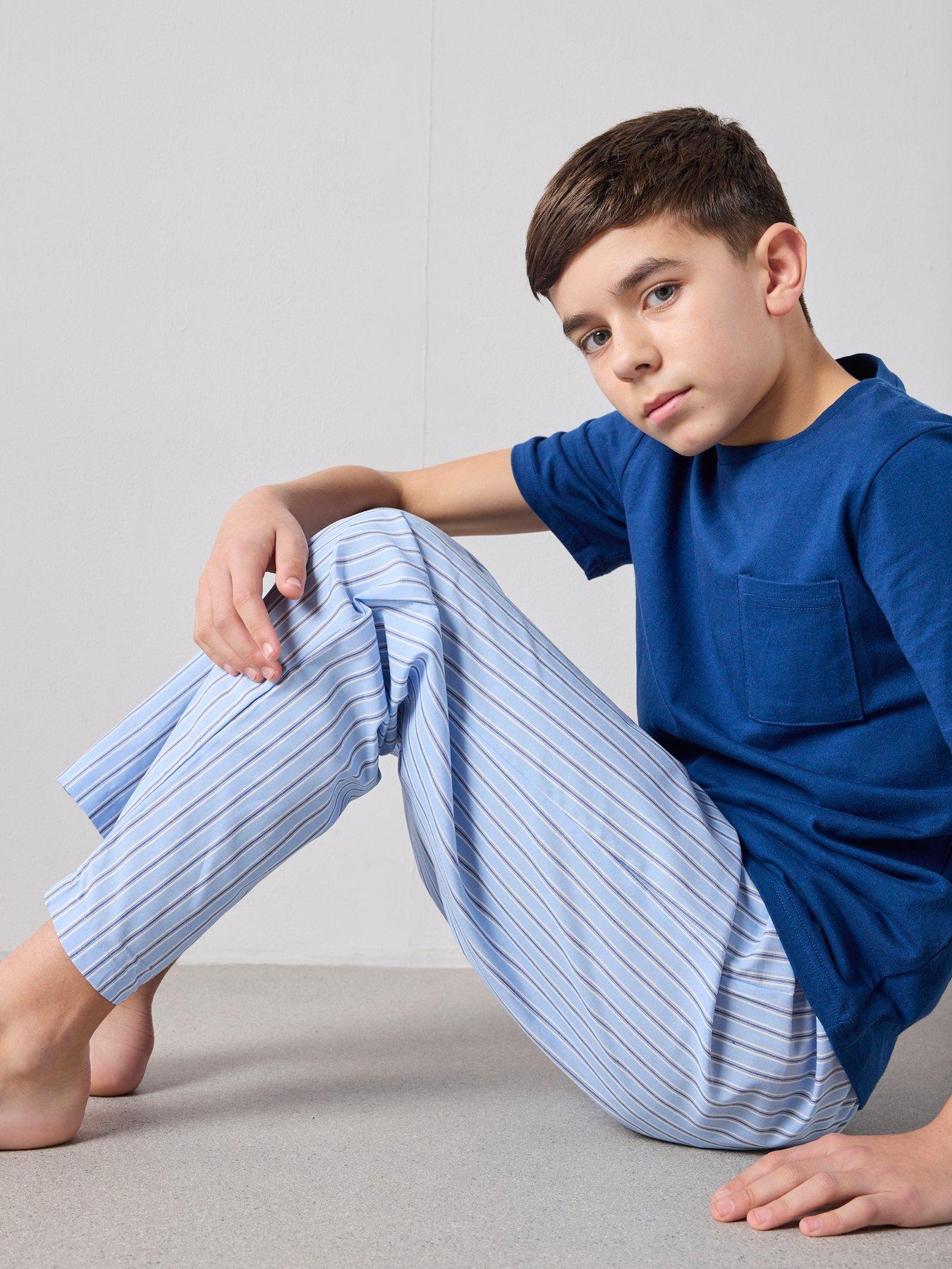 the-very-collection-boys-woven-stripe-pyjama-set-blackoutfit