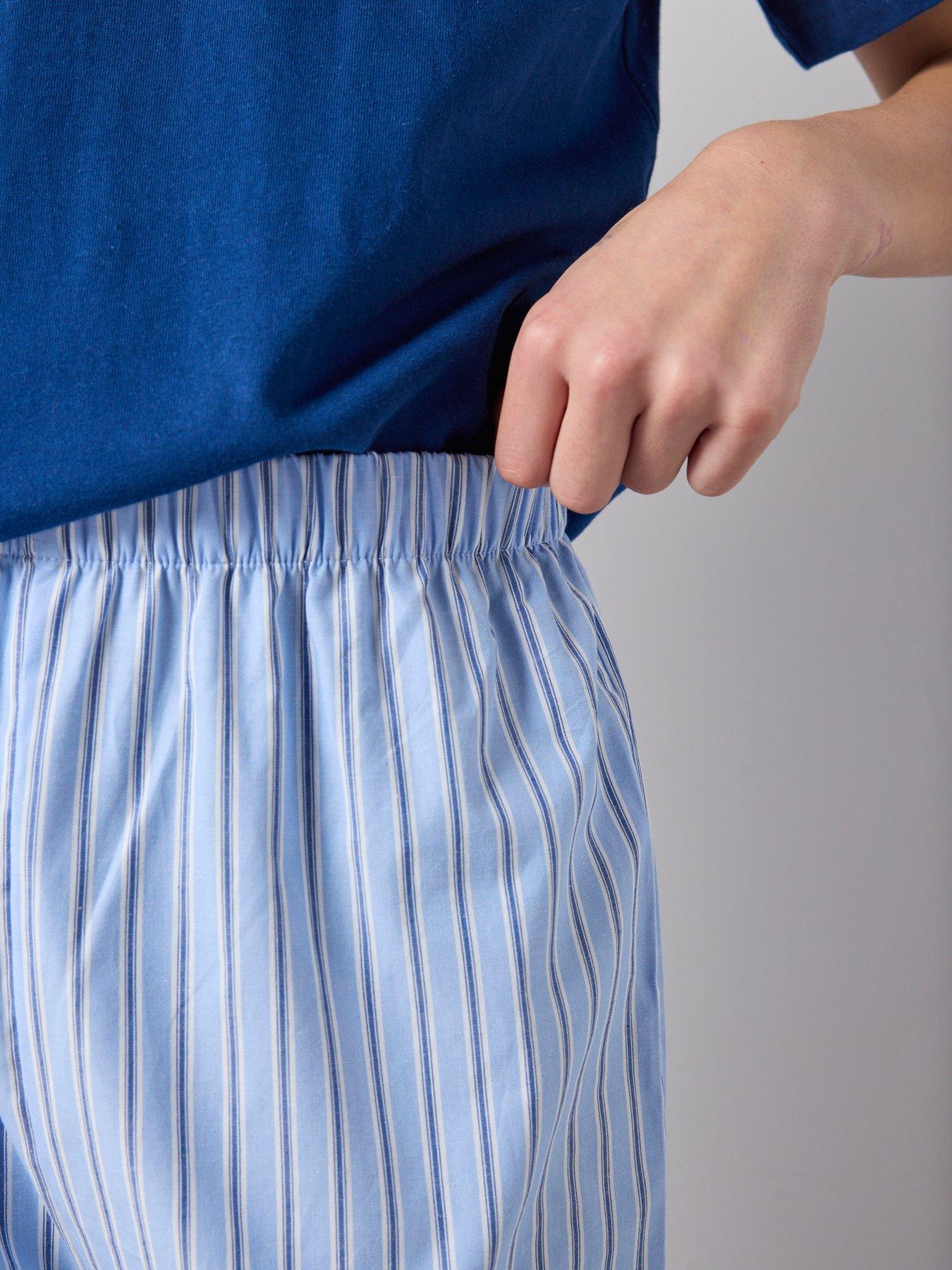the-very-collection-boys-woven-stripe-pyjama-set-blackdetail