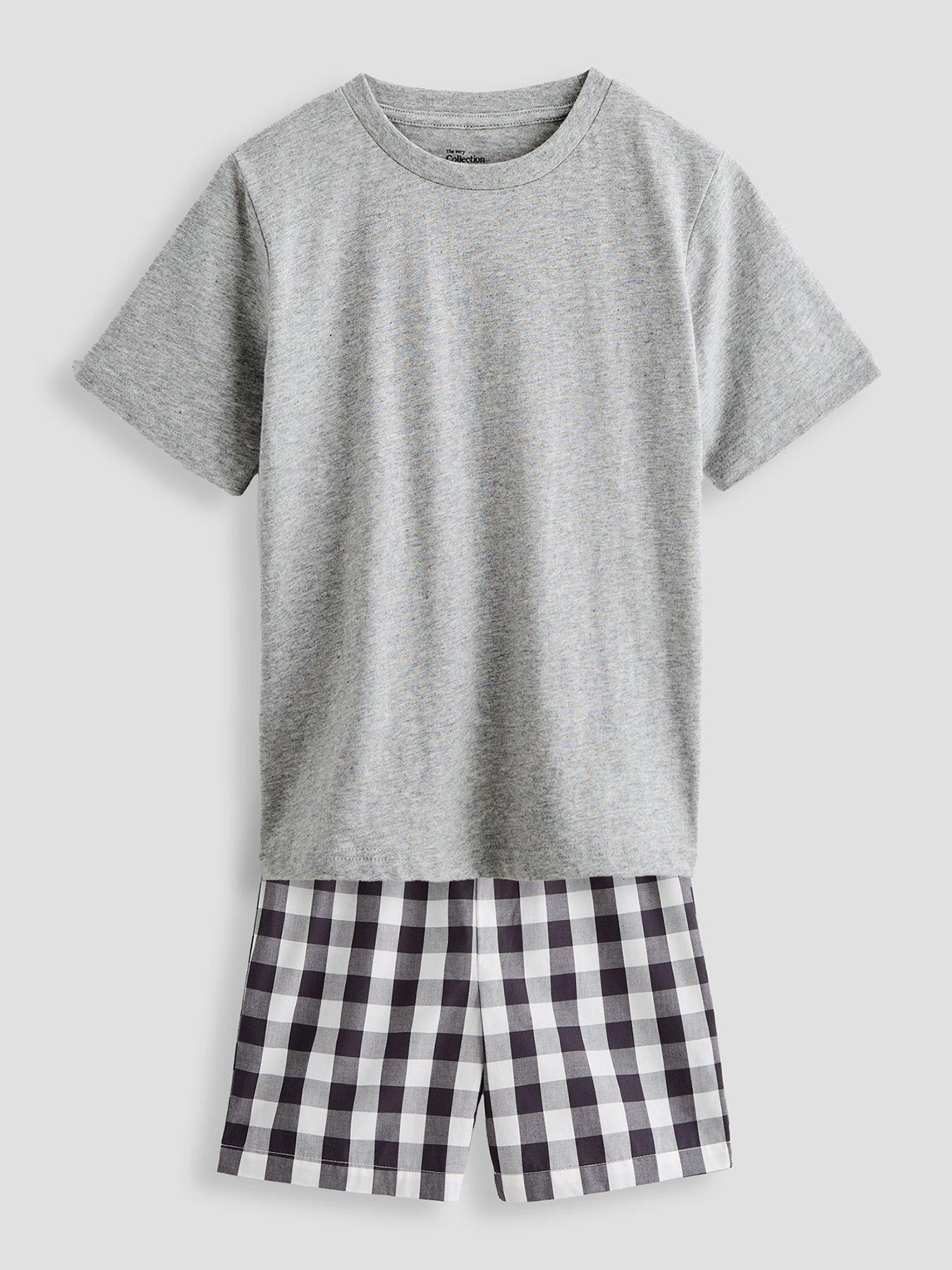 the-very-collection-boys-2-pack-woven-check-short-pyjama-set-multiback