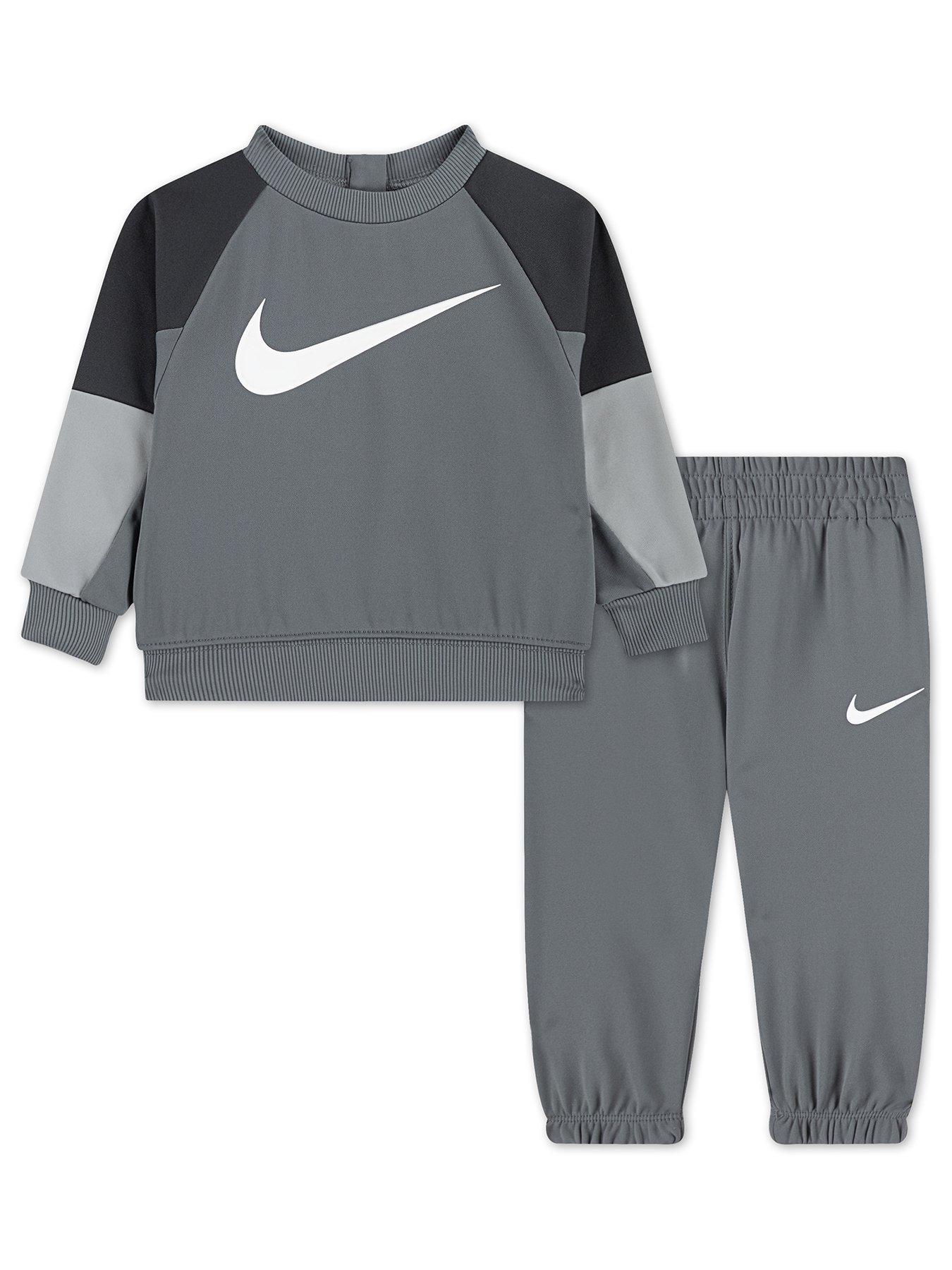 Image 1 of 4 of Nike Infant Unisex Lifestyle Essentials Crew - Grey
