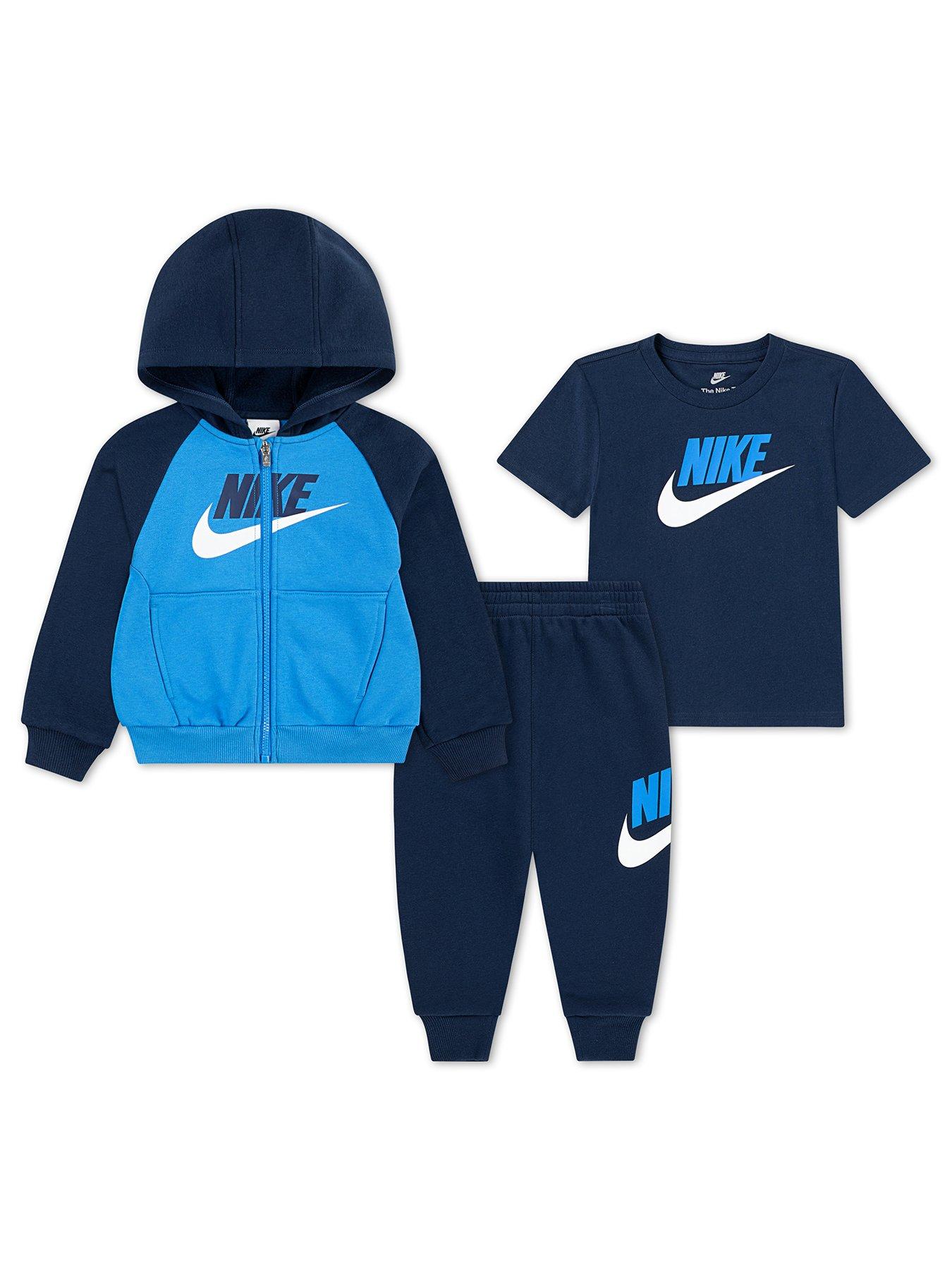 nike-kids-unisex-colour-blocked-jogger-hoodie-and-t-shirt-set-navy
