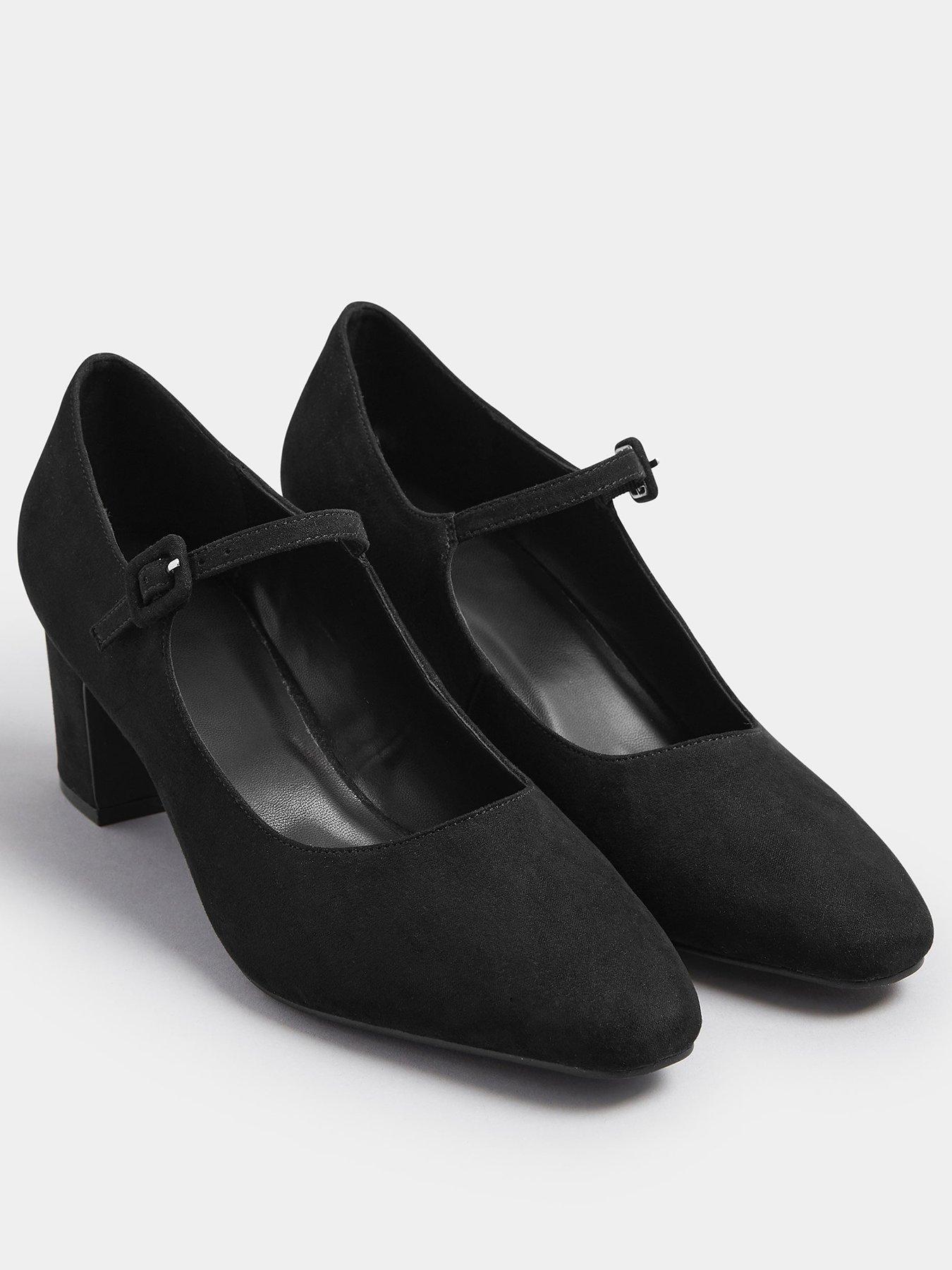 long-tall-sally-pointed-toe-block-heel-mary-jane-blackstillFront