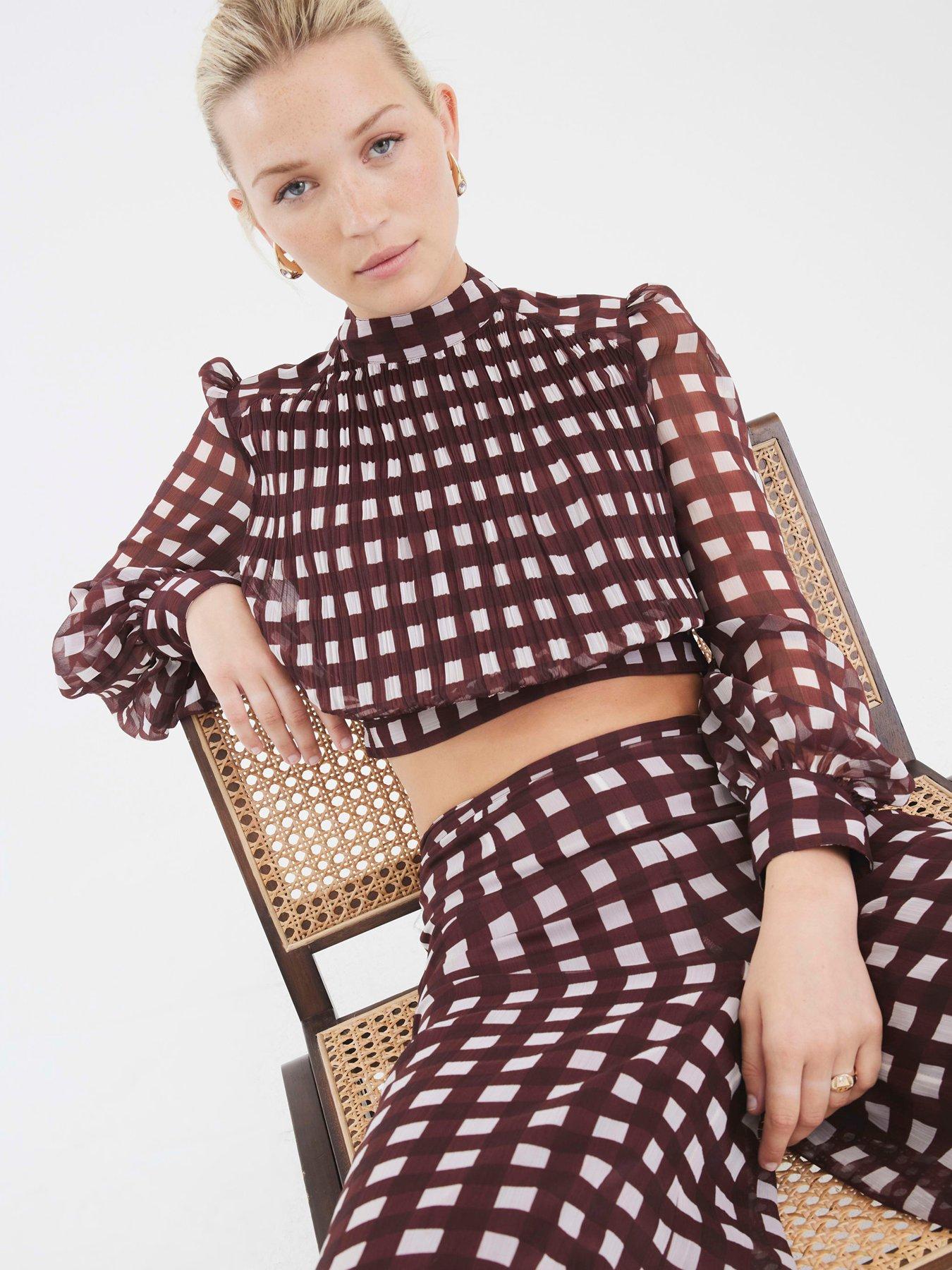 river-island-gingham-crop-top-brownoutfit