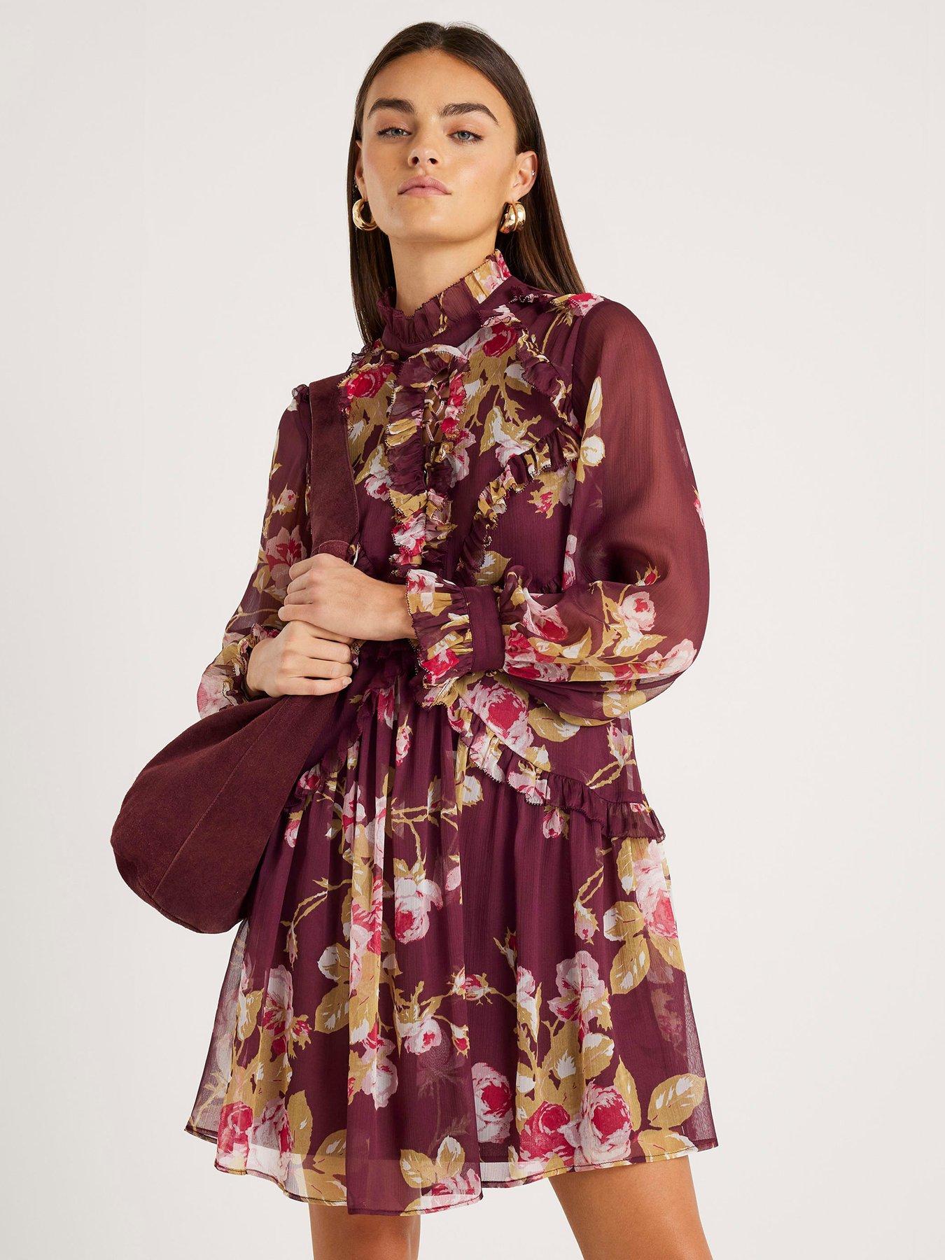 sachin and babi light blue dress Black Chiffon Dresses