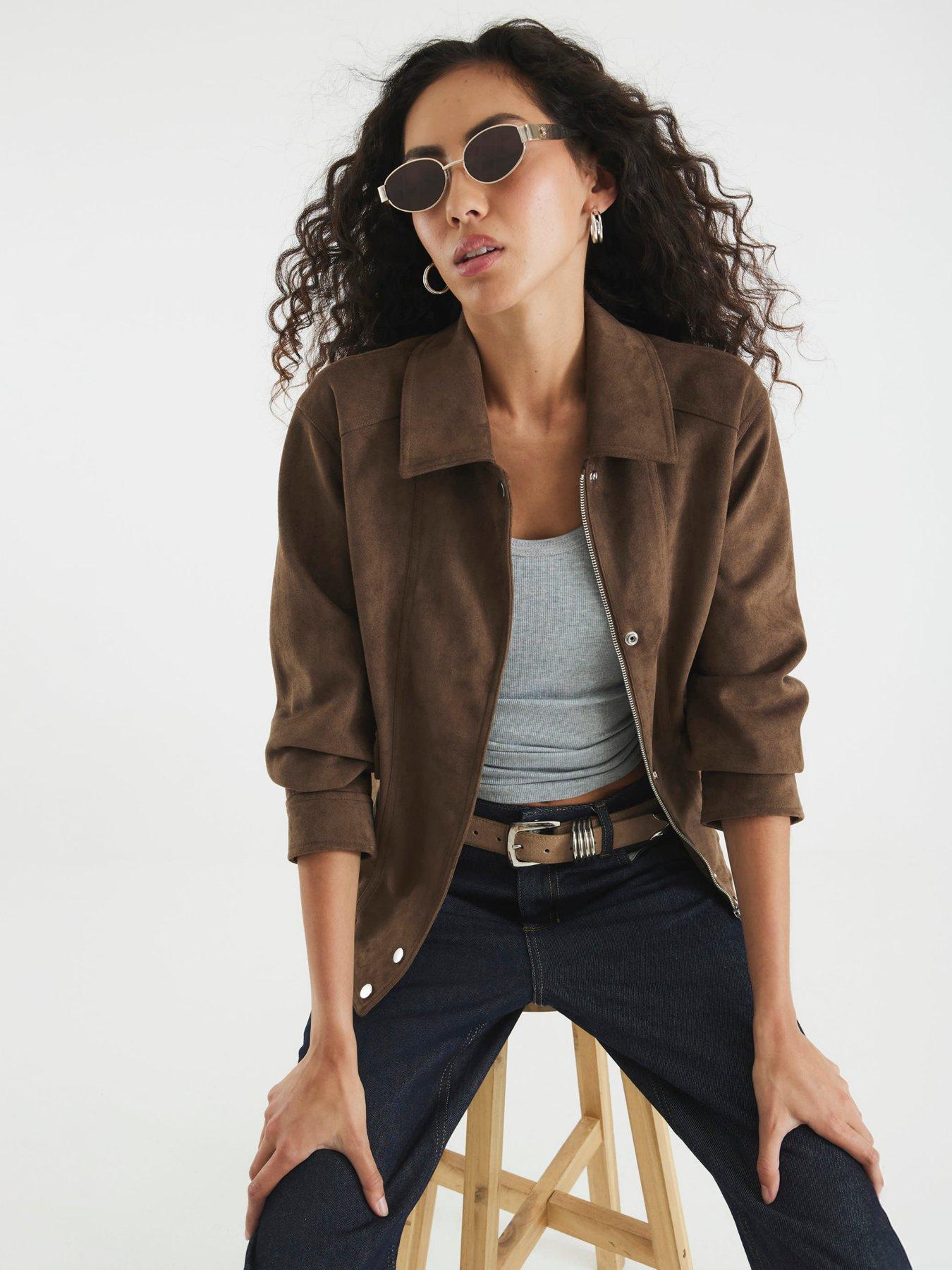 river-island-suedette-relaxed-jacket-brownoutfit