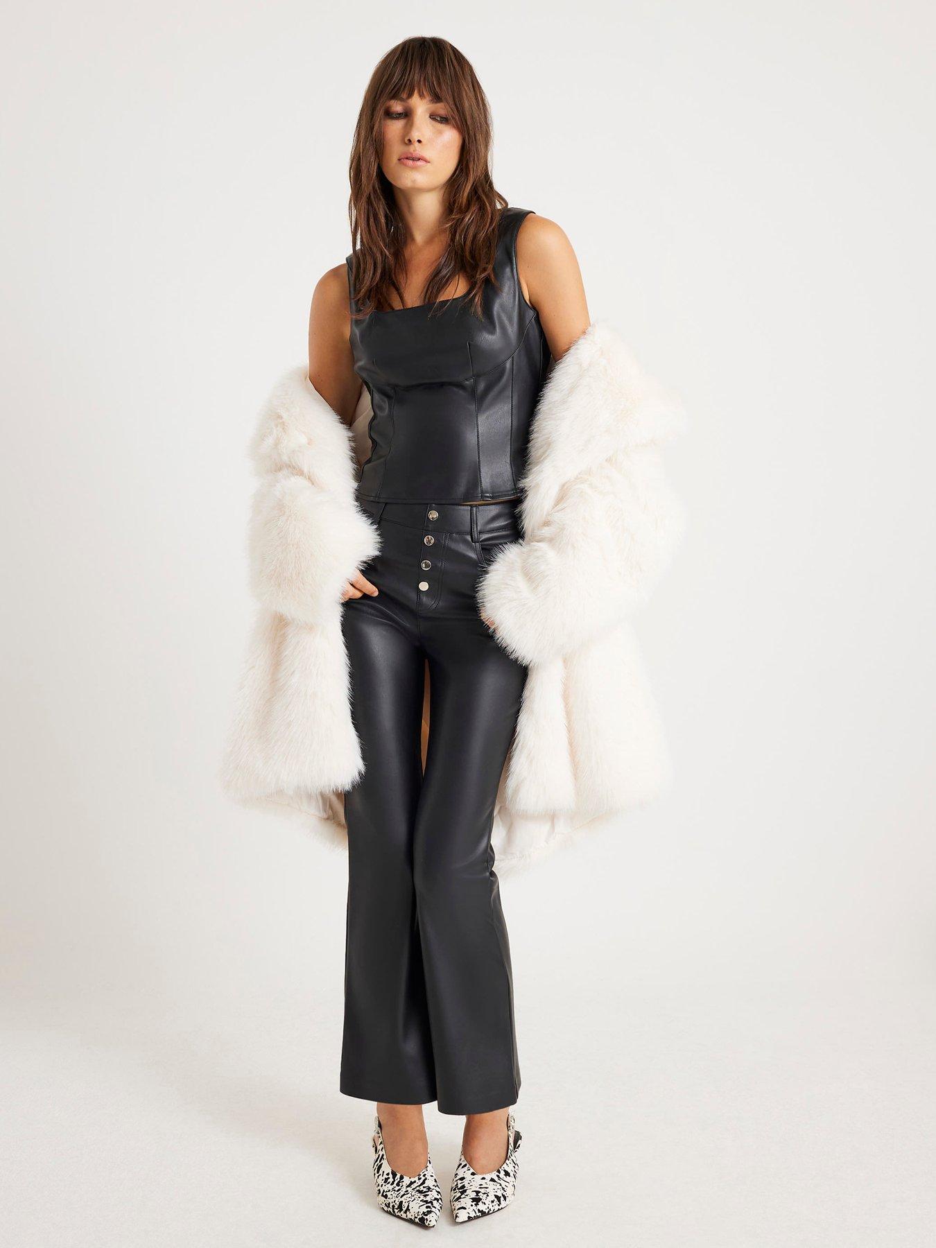 river-island-multi-button-kickflare-black