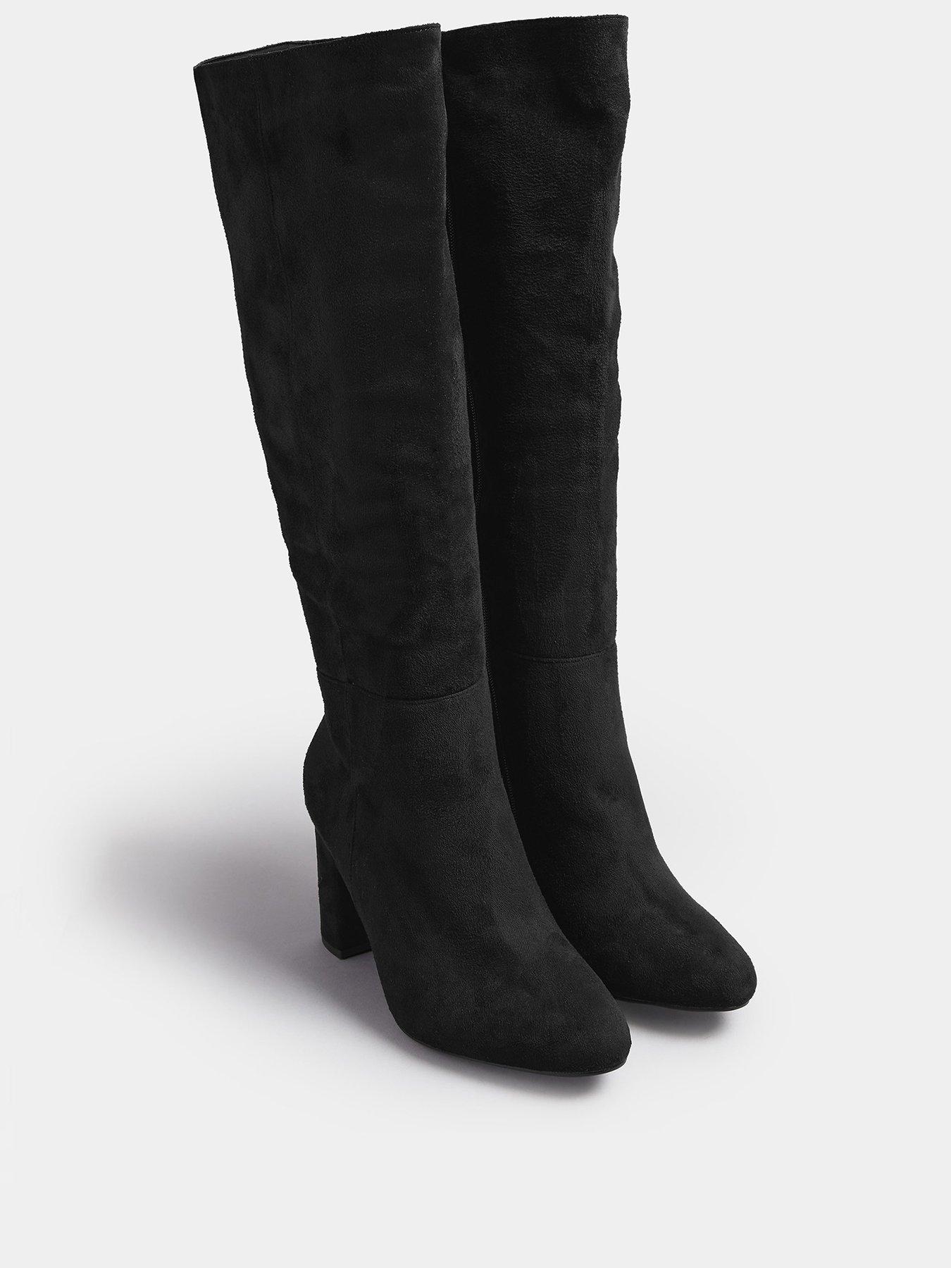 yours-wide-fit-heeled-knee-high-boot-blackstillFront