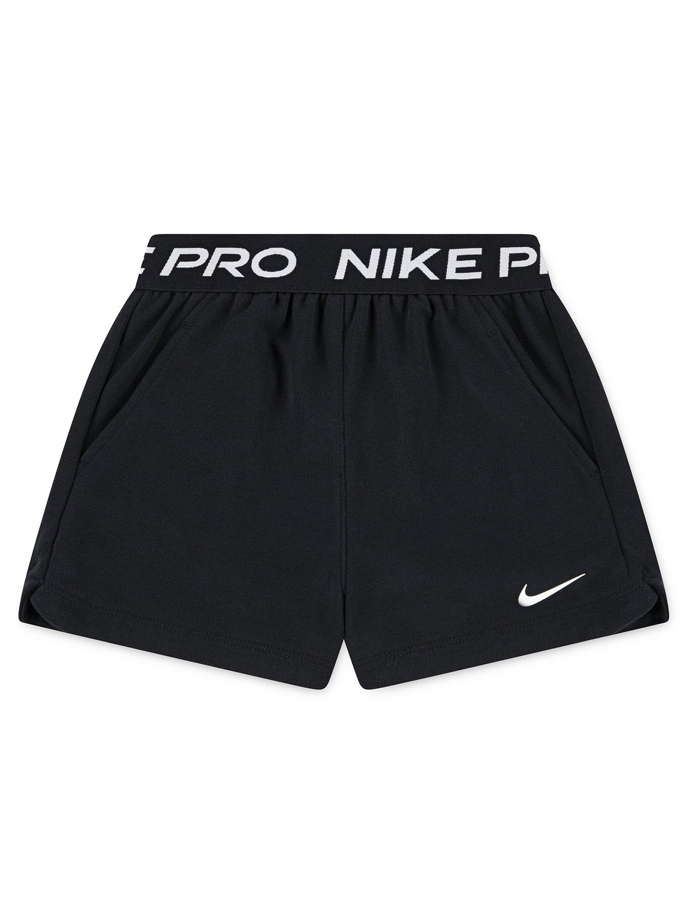 Image 1 of 4 of Nike Kids Girls Pro Short - Black
