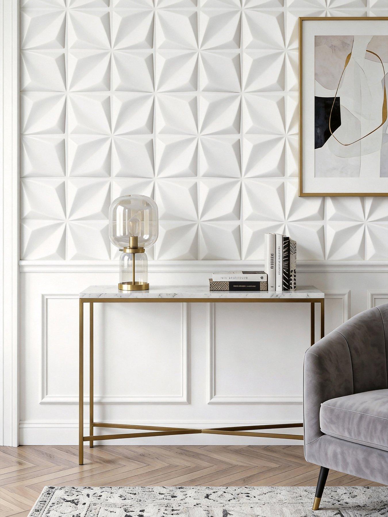 living-and-home-12-pack-white-modern-flower-design-textured-3d-wall-panel-decorative-tiles-50cm-x-50cm