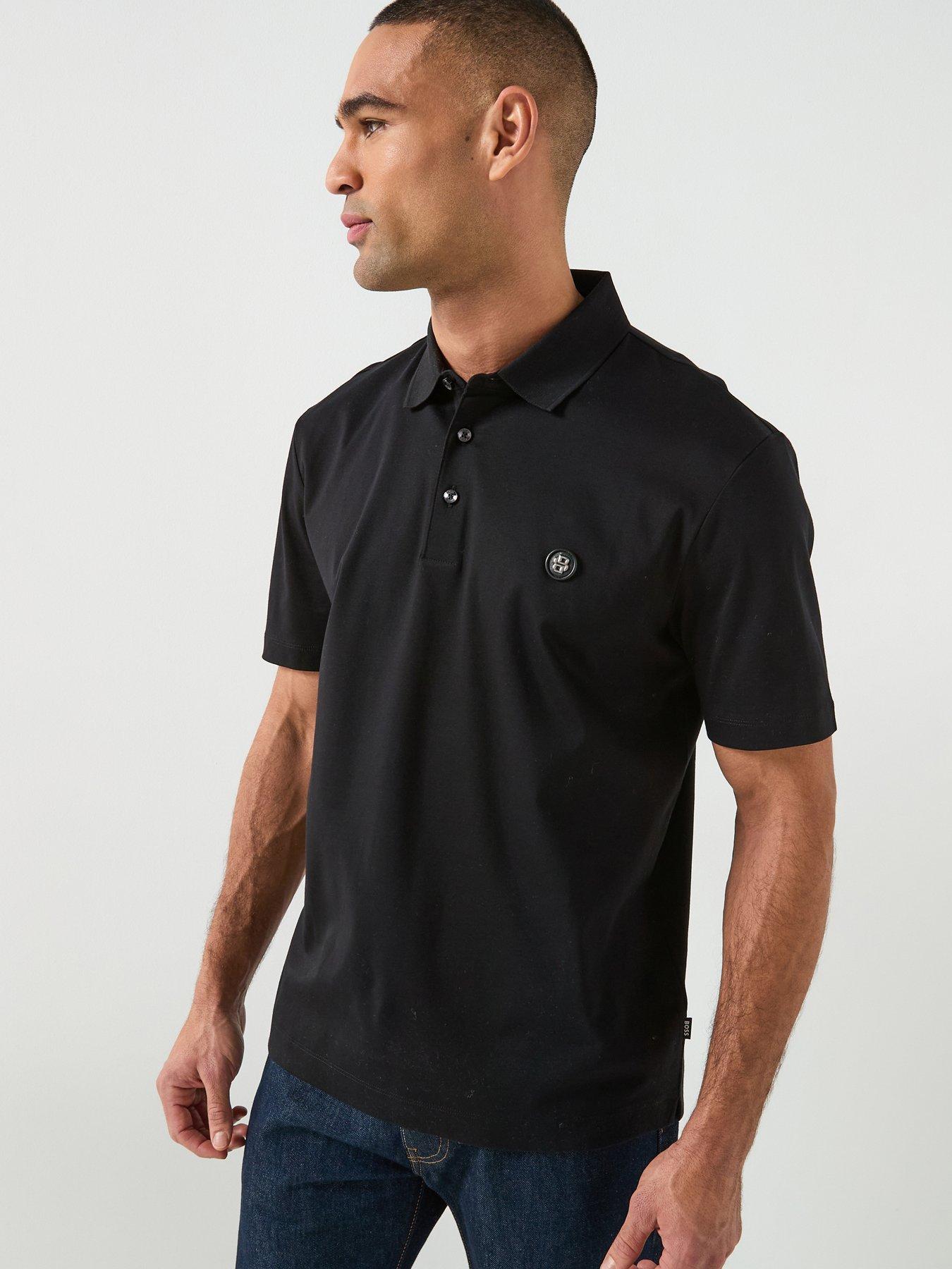 BOSS Boss C-parris Regular Fit Nickel Logo Polo Shirt - Black