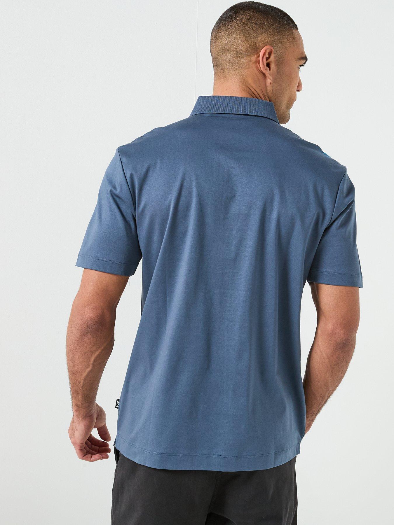 Image 2 of 4 of BOSS C-Parris Regular Fit Nickel Logo Polo Shirt - Blue