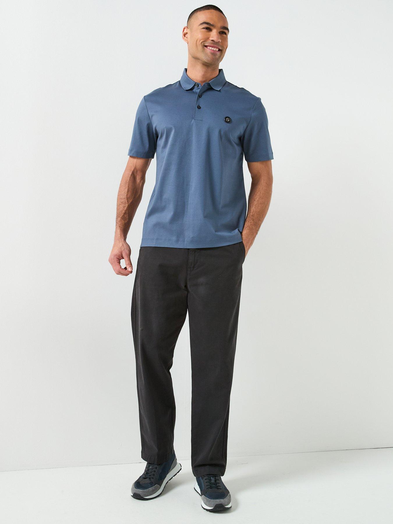 Image 3 of 4 of BOSS C-Parris Regular Fit Nickel Logo Polo Shirt - Blue