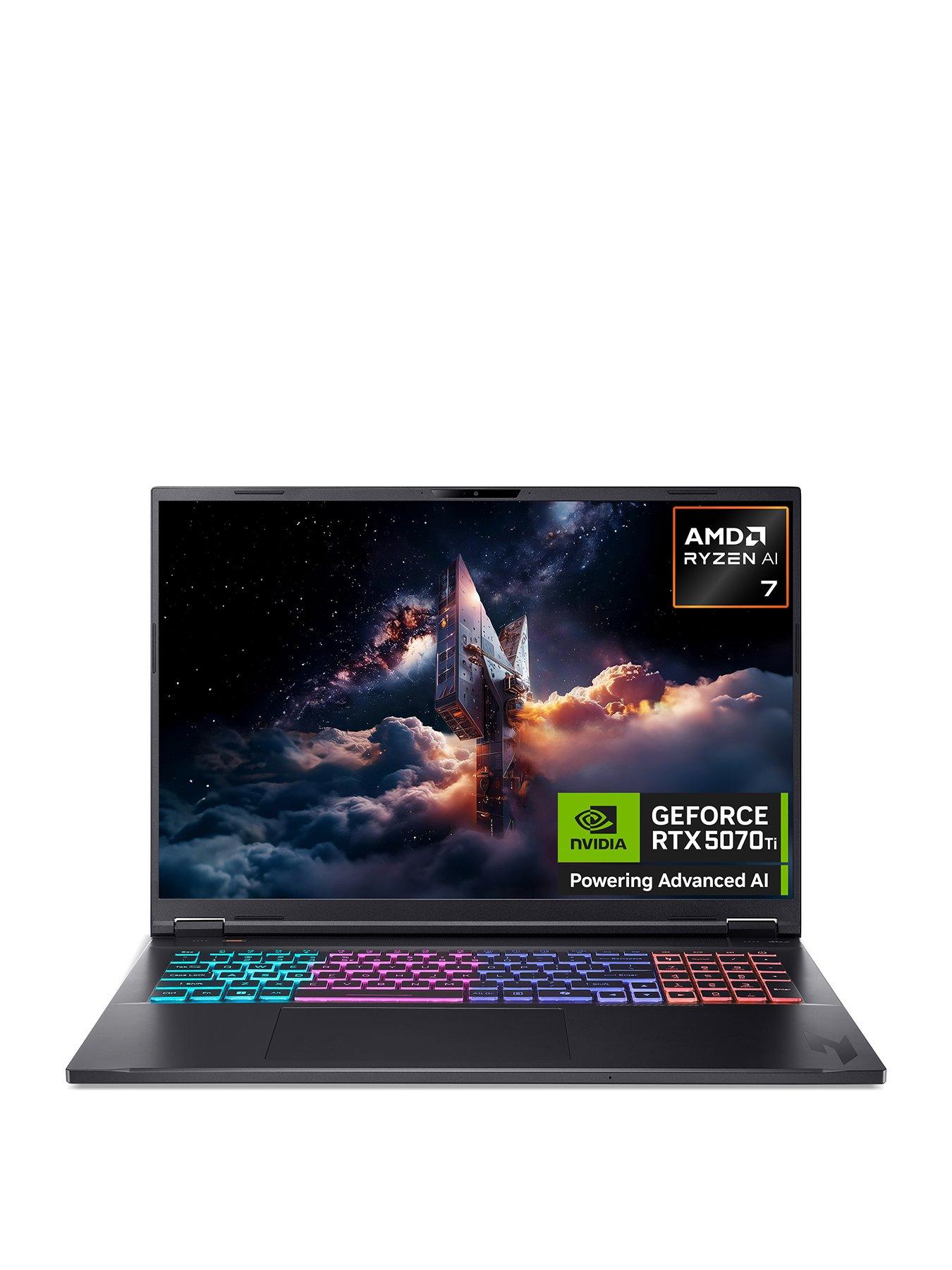 undefined Nitro 18 Gaming Laptop - GeForce RTX 5070 Ti - AMD Ryzen AI 7 - 16GB RAM - 1TB - 16in