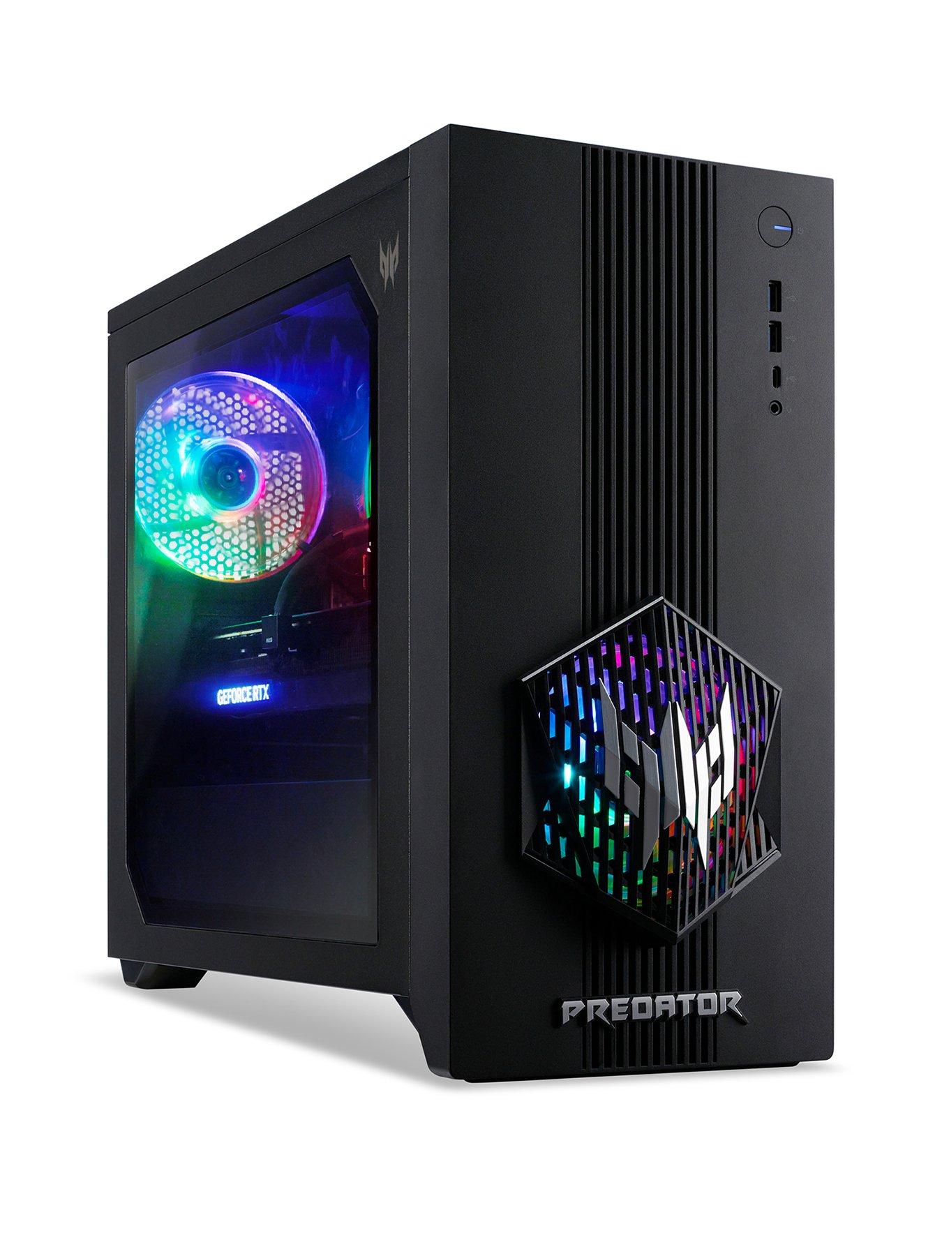 Image 1 of 8 of Acer Predator PO3-665 Gaming Desktop - GeForce RTX 5060 - Intel Core i5 - 16GB RAM - 512GB - Black