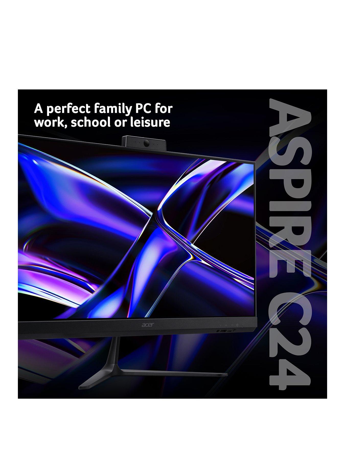 Image 2 of 8 of Acer Aspire C24-B AIO Desktop - Intel Core i5 - 8GB RAM - 512GB - 24in - Black