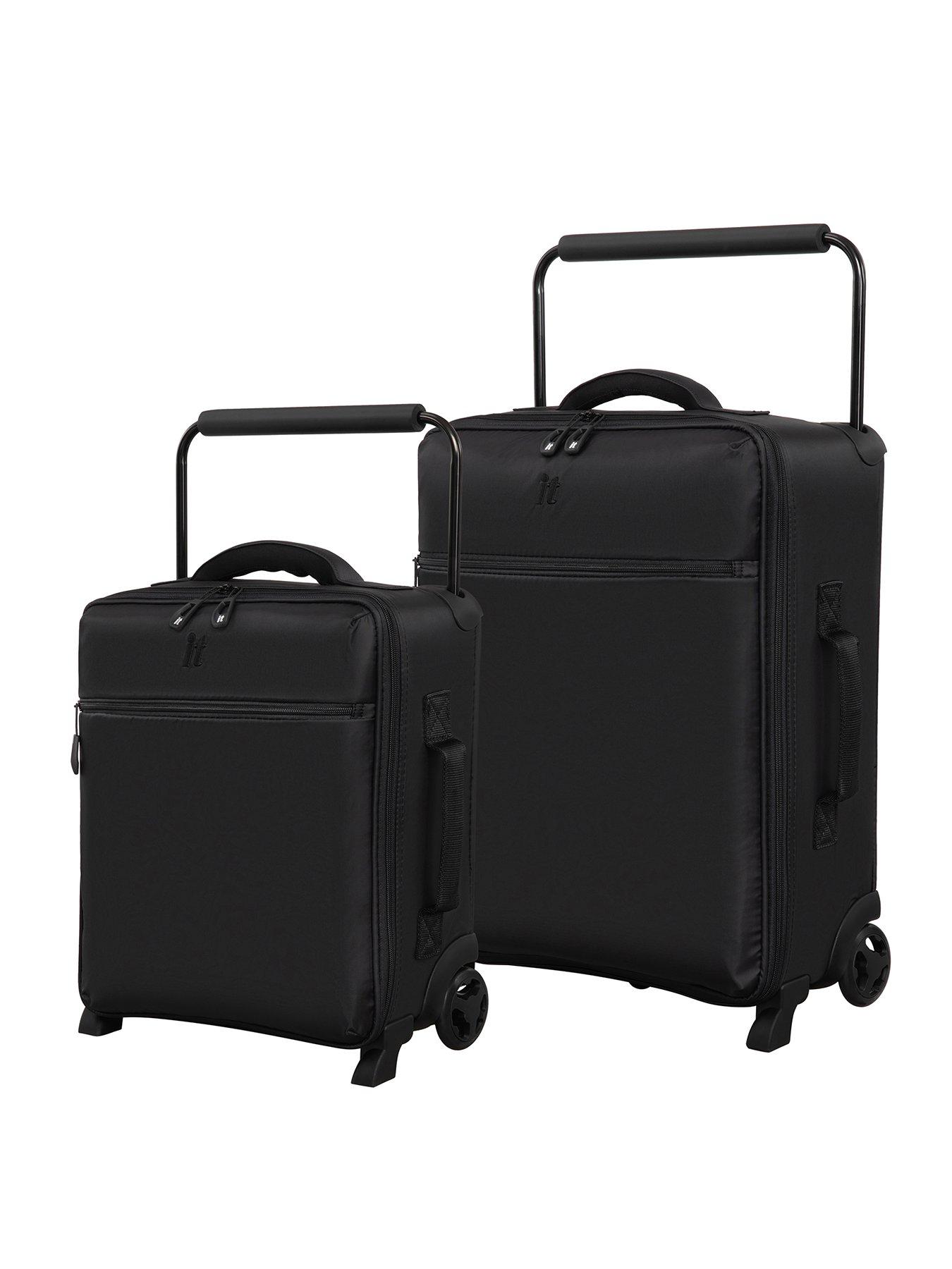 it Luggage Atmospheric Black 2pc Suitcase Set