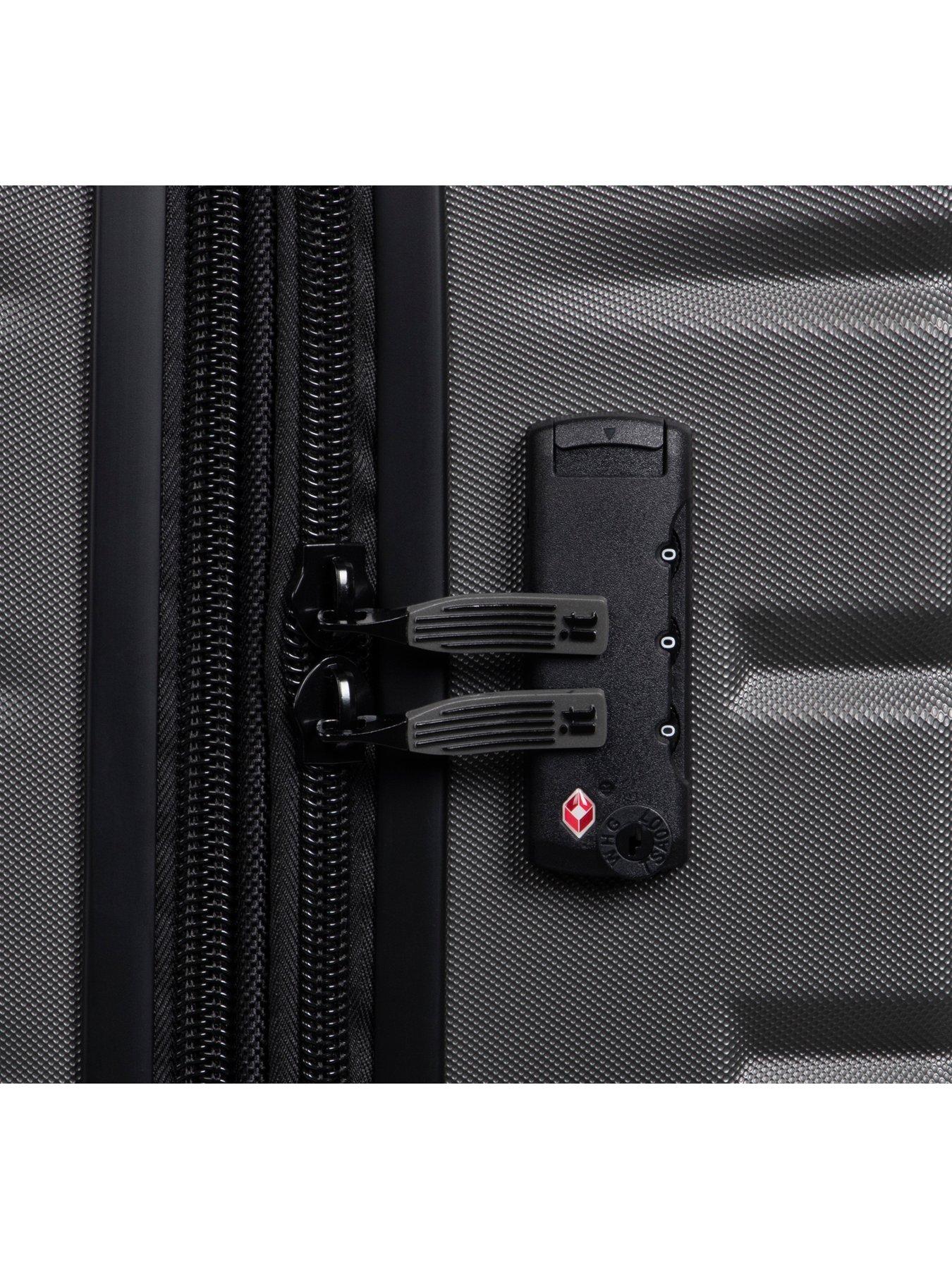 Image 5 of 7 of it Luggage Divert Charcoal 3pc Suitcase Set