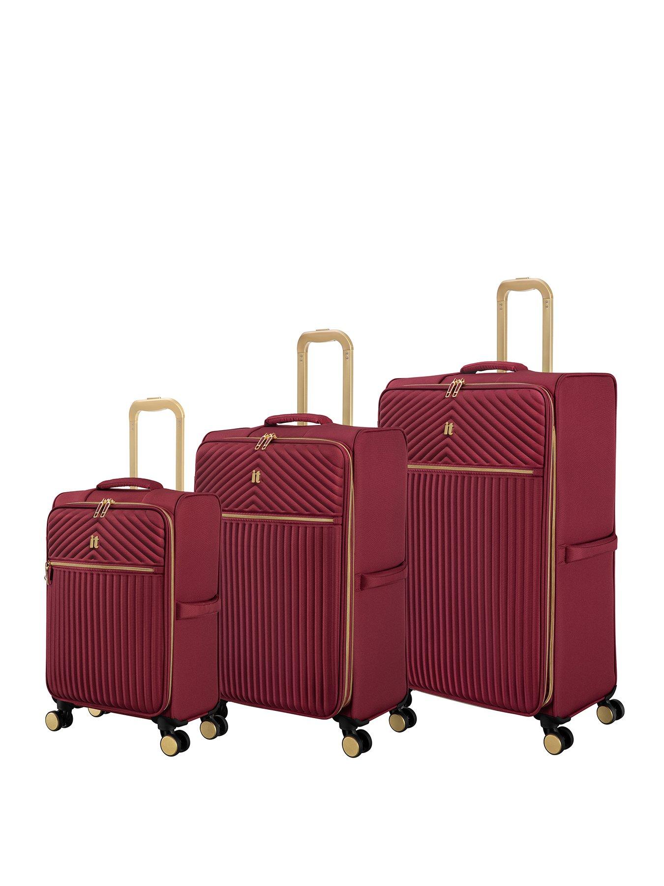 it Luggage Esplanade Rumba Red 3pc Suitcase Set