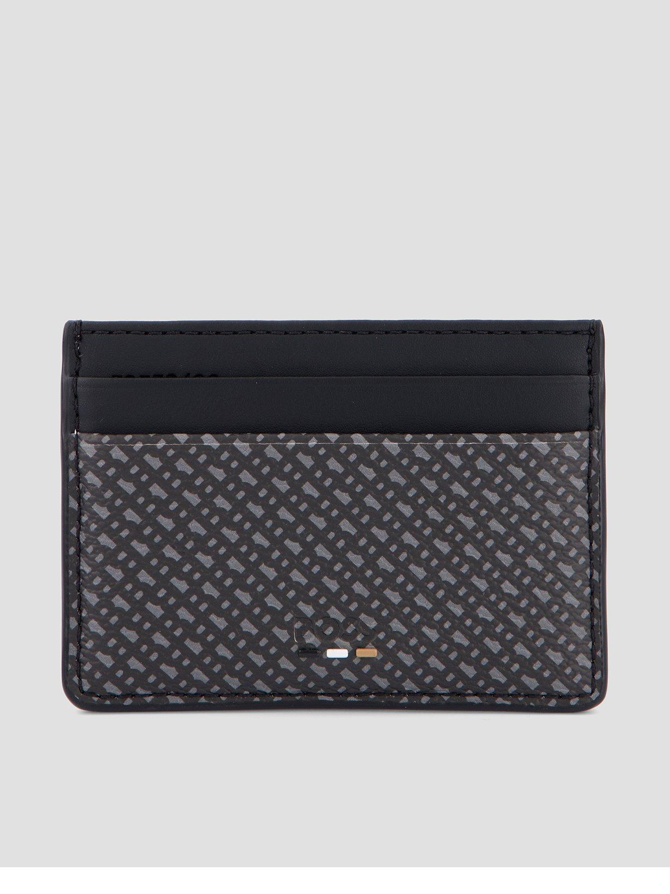 Image 1 of 4 of BOSS Ray Monogram Card Holder - Black