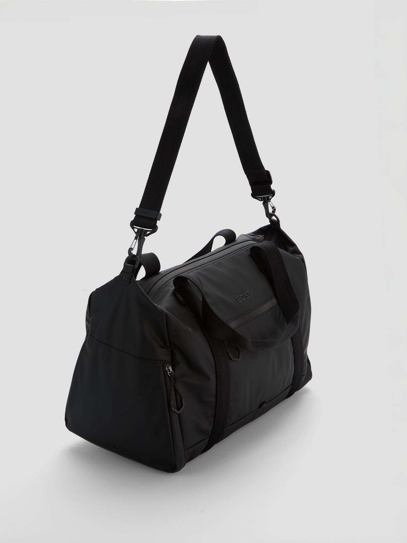 boss-stenson-coated-holdall-bag-blackback