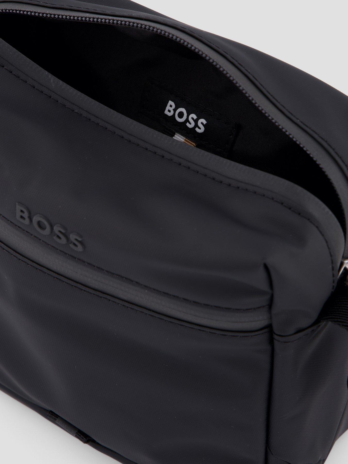 Image 4 of 4 of BOSS Stenson Coated Crossbody Bag - Black