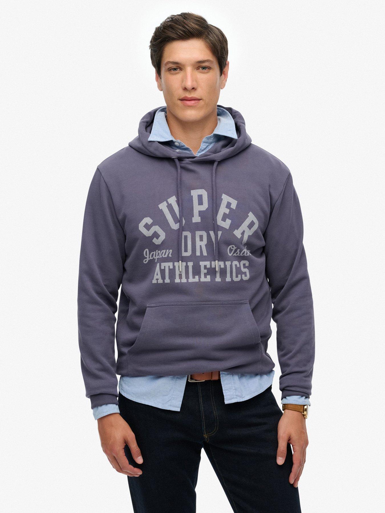 Image 1 of 5 of Superdry Athletic Essential Hoodie - Blue