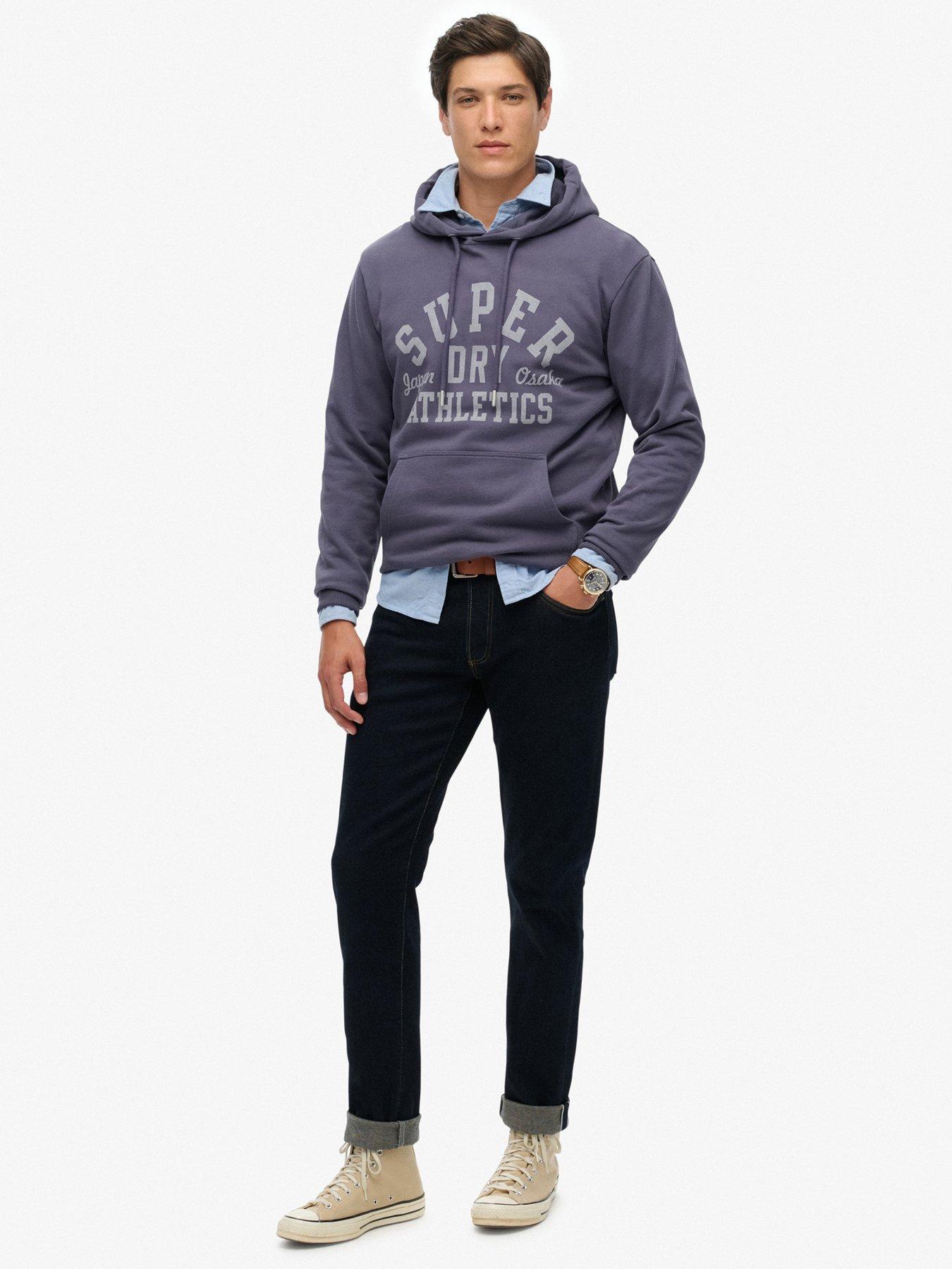 Image 3 of 5 of Superdry Athletic Essential Hoodie - Blue