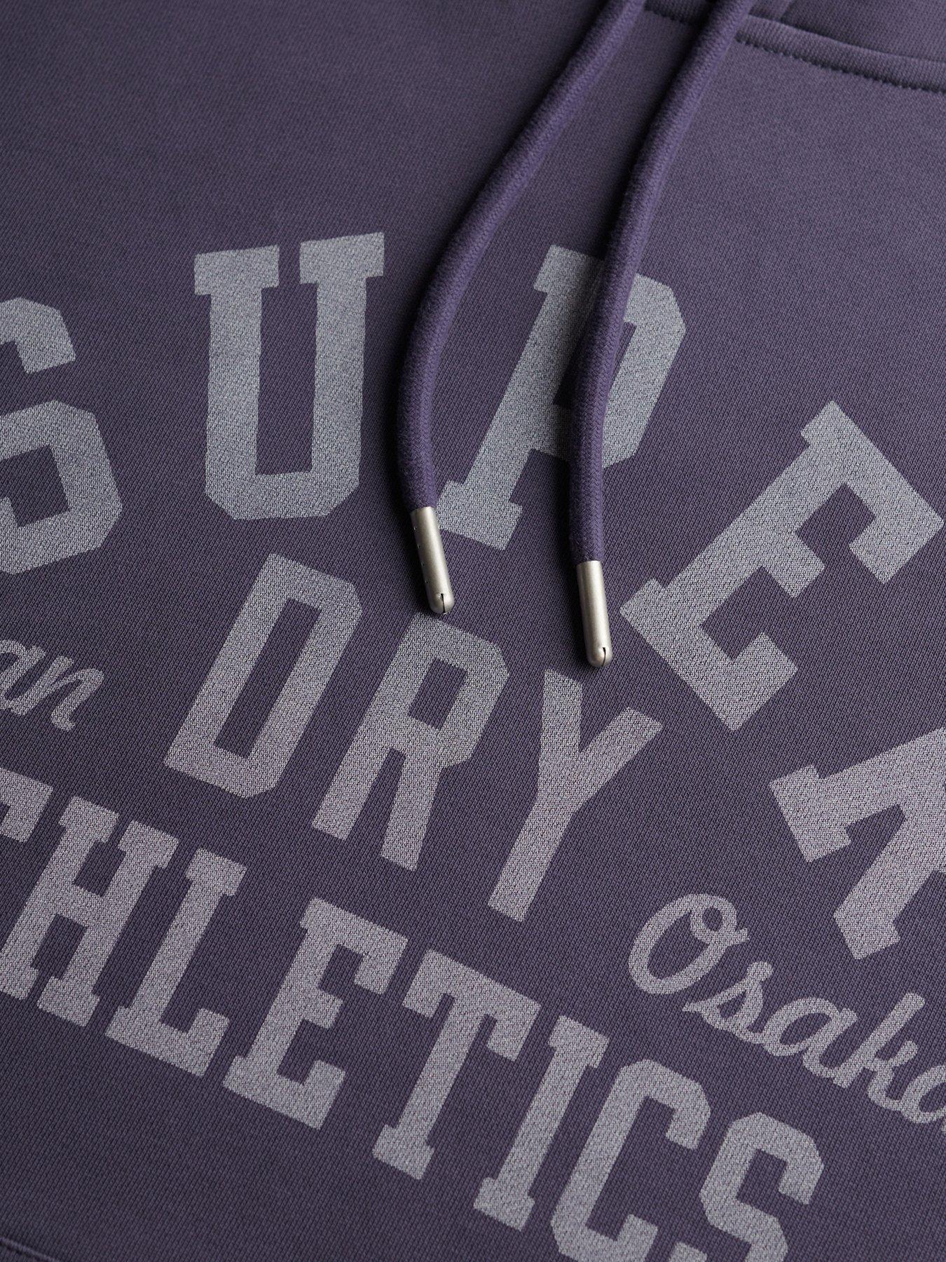 Image 4 of 5 of Superdry Athletic Essential Hoodie - Blue
