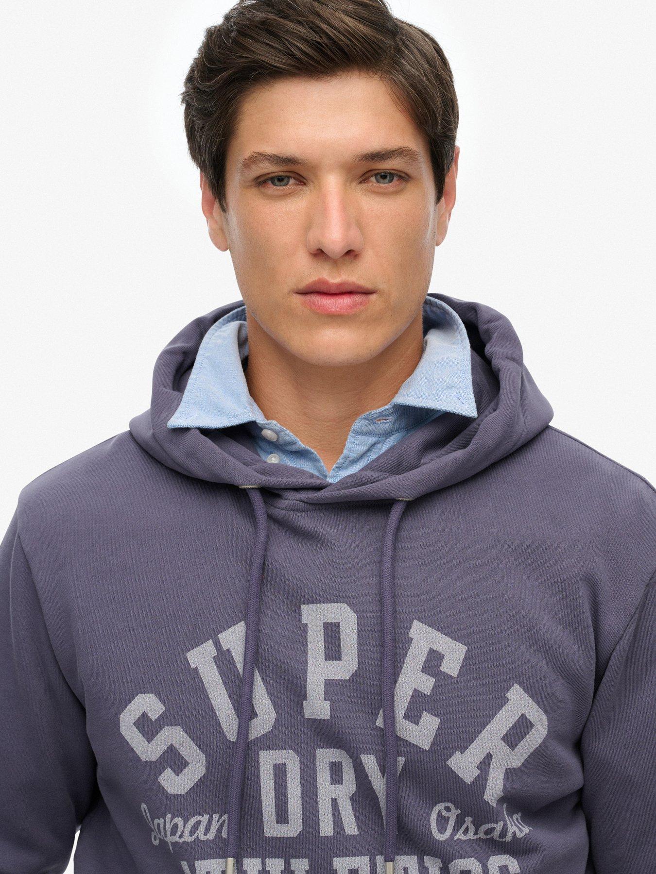 Image 5 of 5 of Superdry Athletic Essential Hoodie - Blue