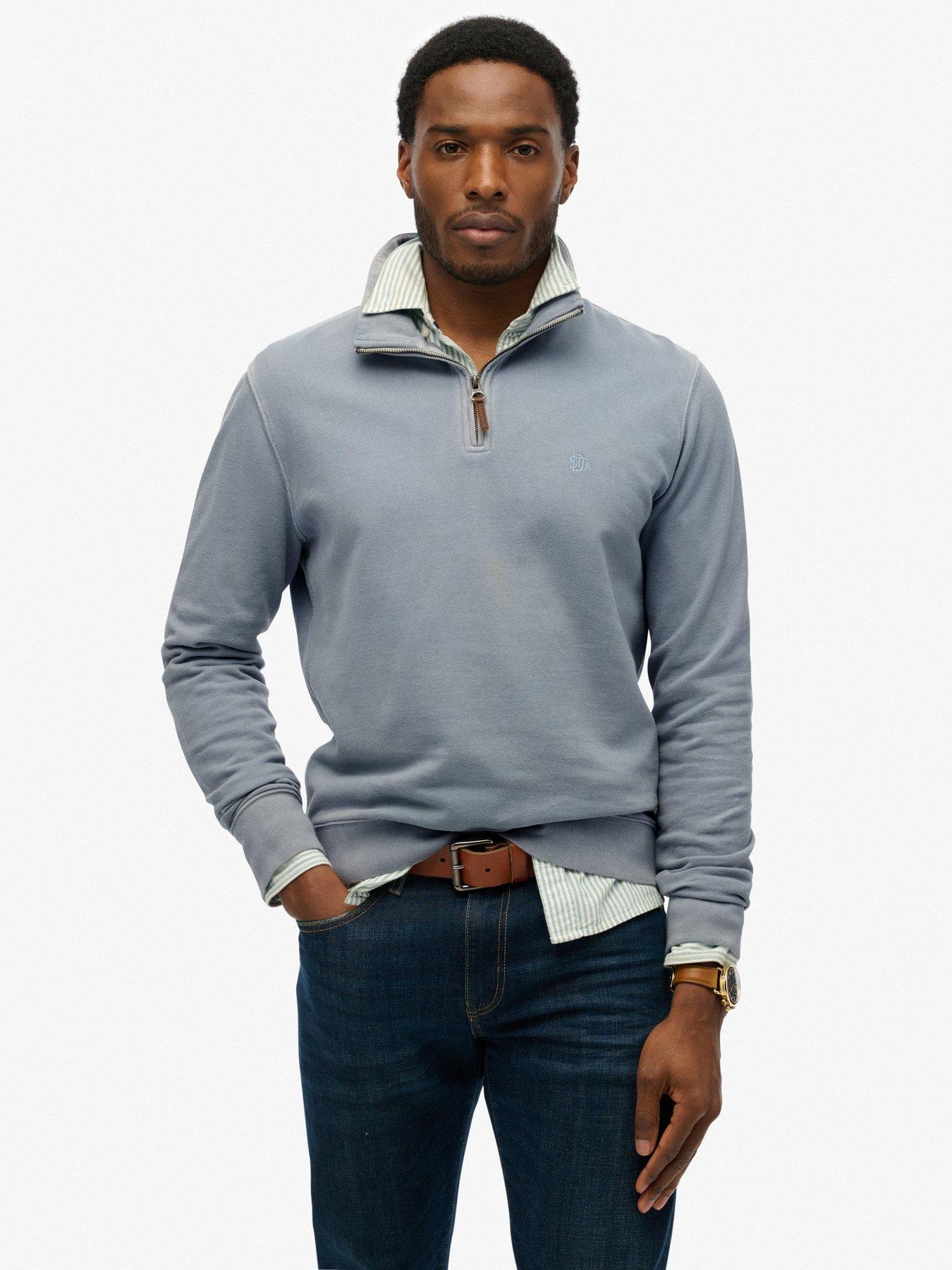 Superdry Classic Essential Henley - Blue