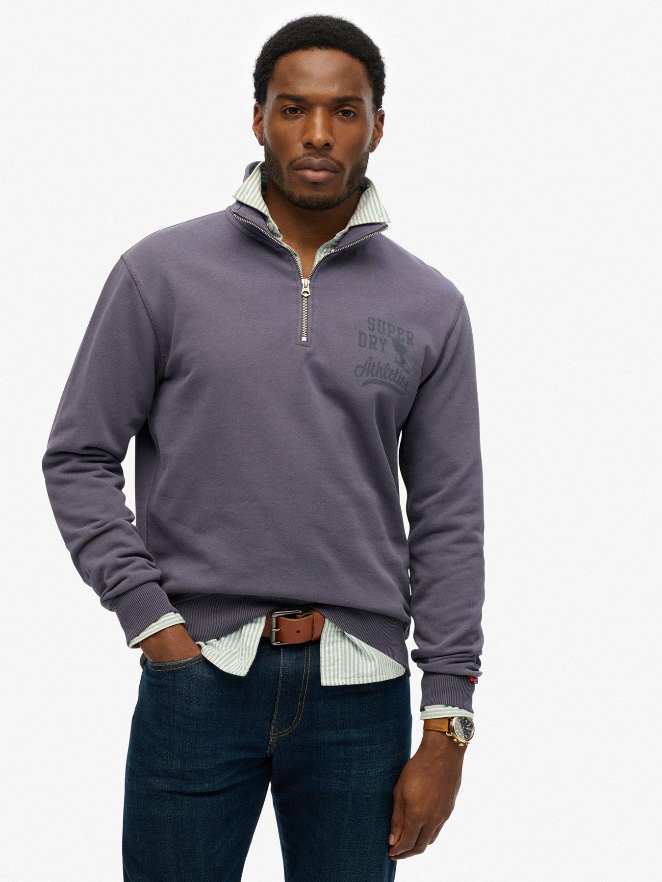 Superdry Athletic Essential Half Zip - Blue