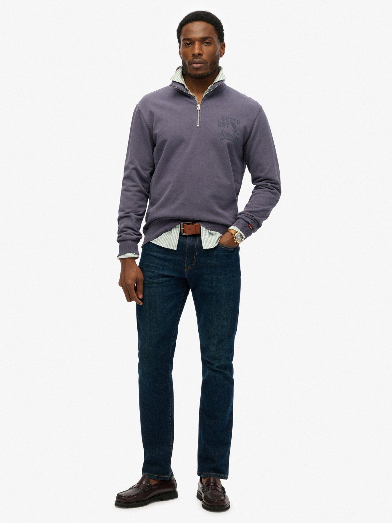 Image 3 of 5 of Superdry Athletic Essential Half Zip - Blue
