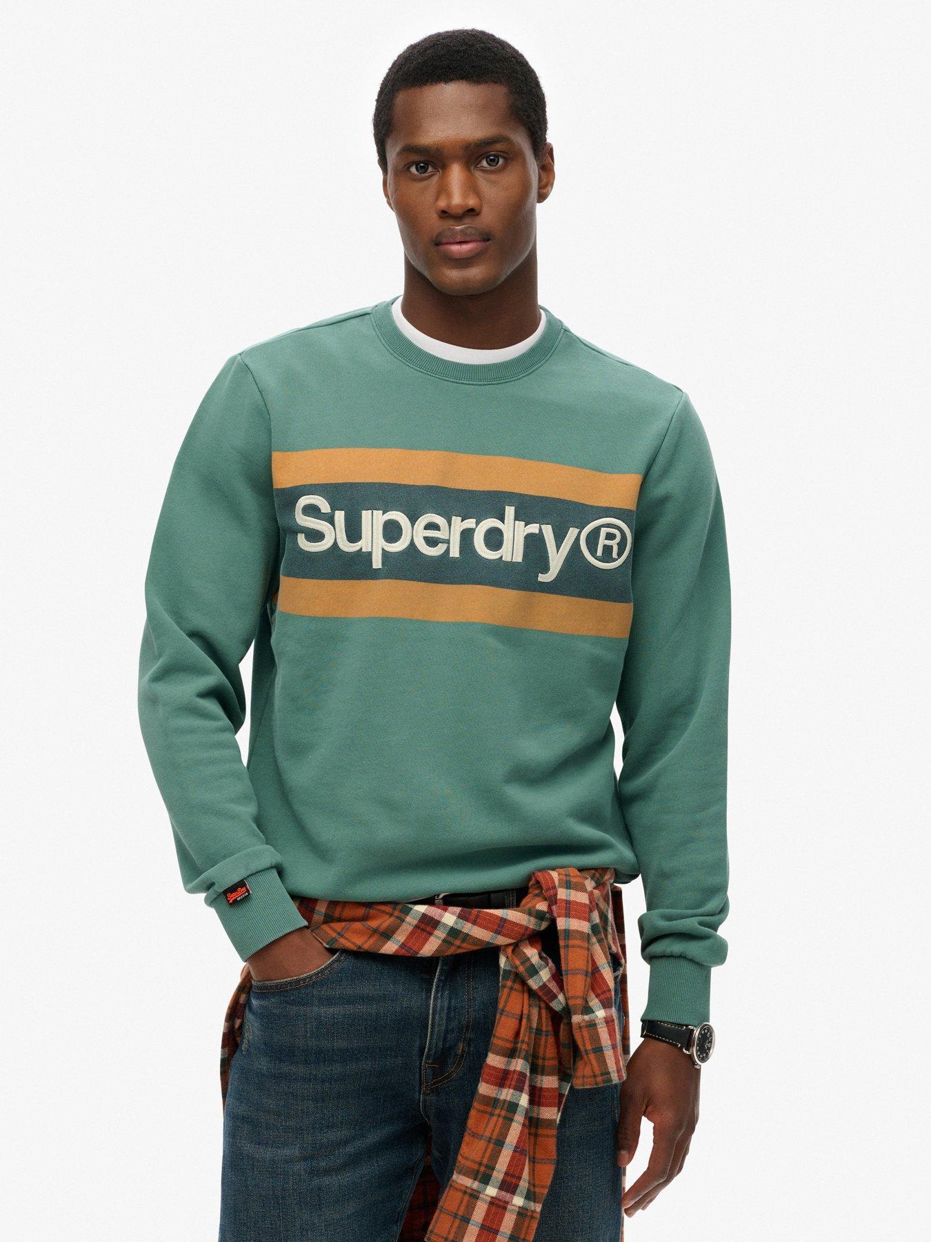 superdry-core-logo-stripe-relaxed-fit-sweat-greenfront