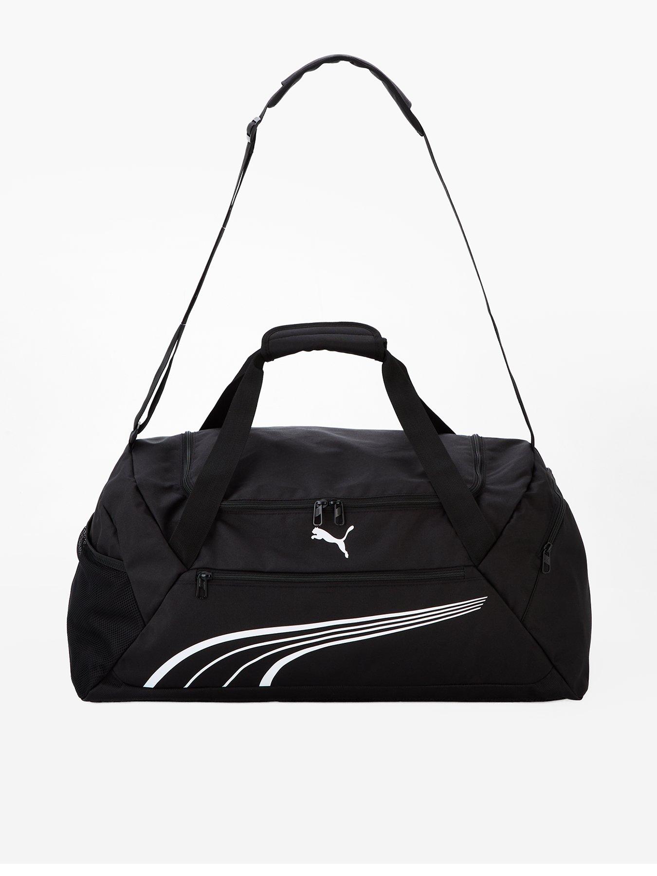 puma-unisex-training-fundamental-medium-sports-bag-black