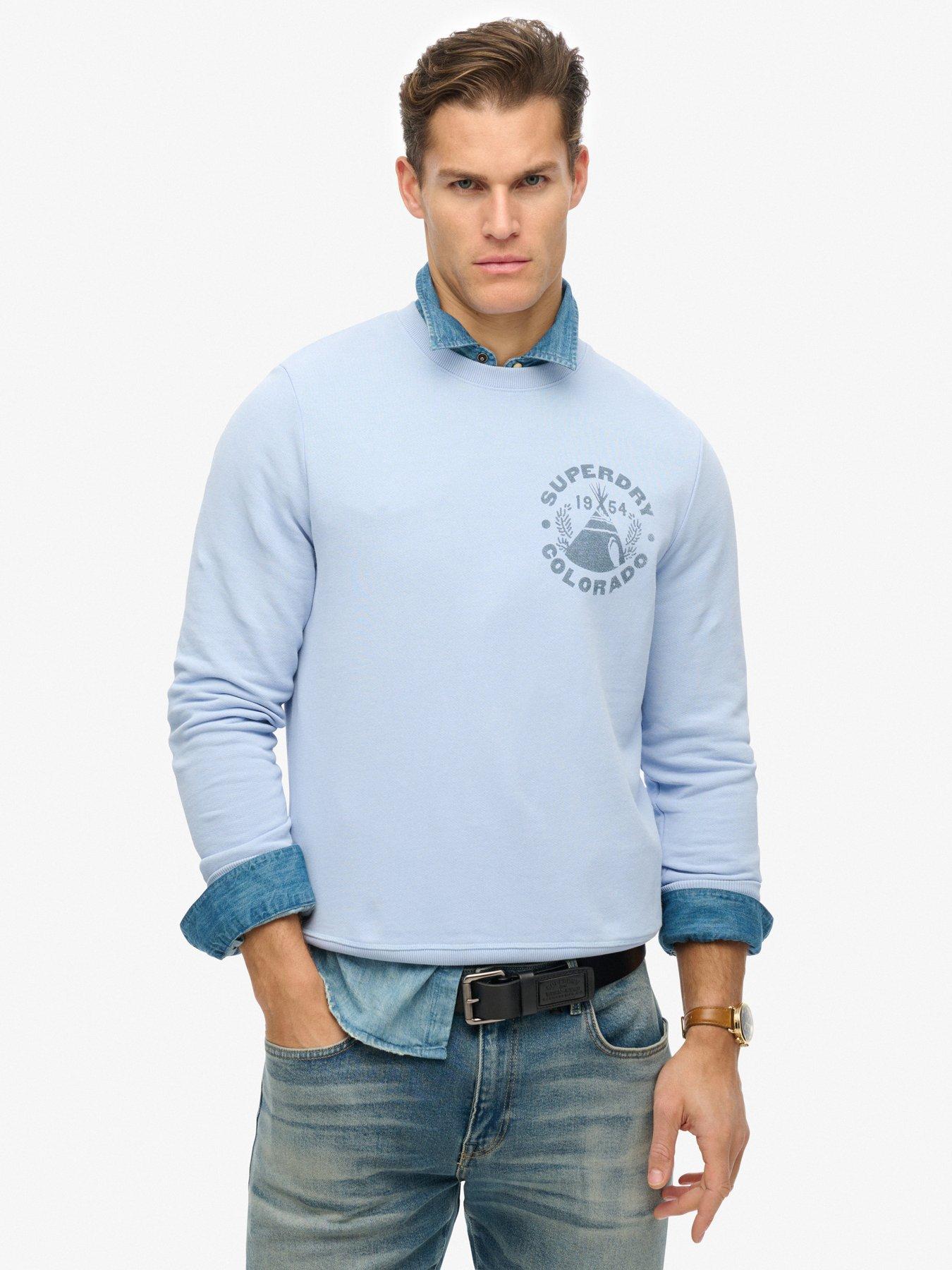 Image 1 of 5 of Superdry Superdry Lo-fi Outdoor Mono Back Graphic Sweat