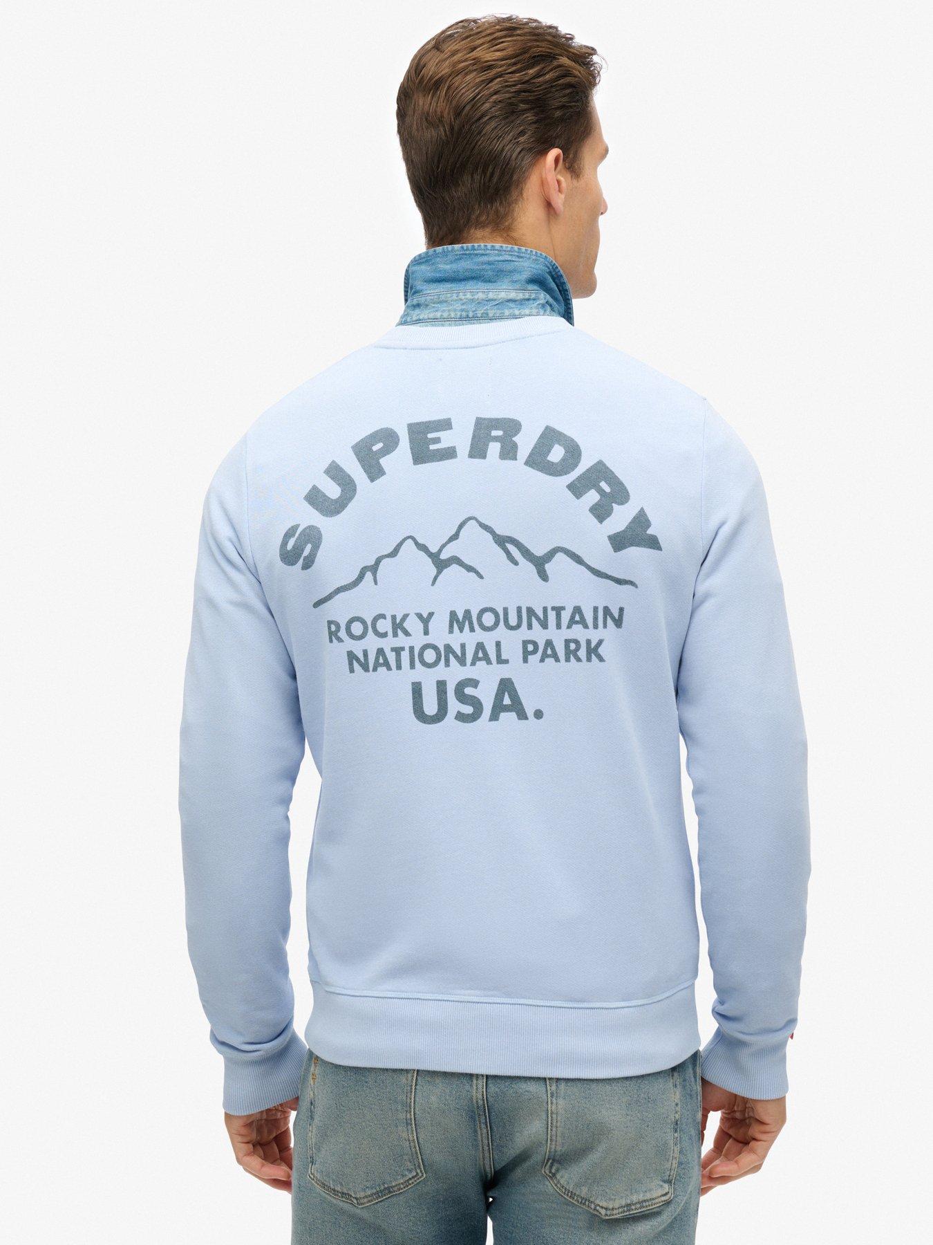 Image 2 of 5 of Superdry Superdry Lo-fi Outdoor Mono Back Graphic Sweat